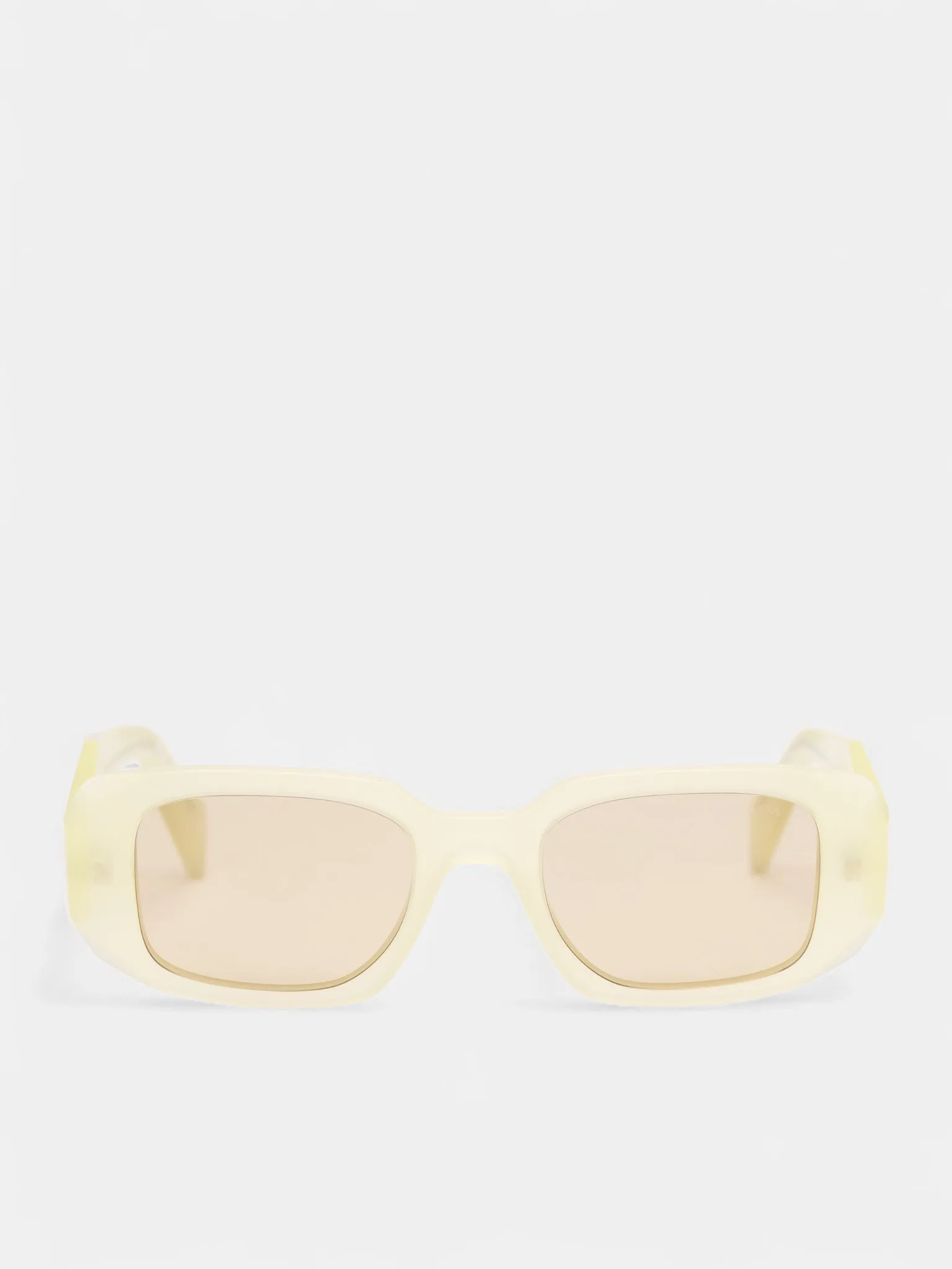 White 17WS Rectangle Sunglasses (0PR-17WS-VANILLA-YELLOW) sold by lorenzo