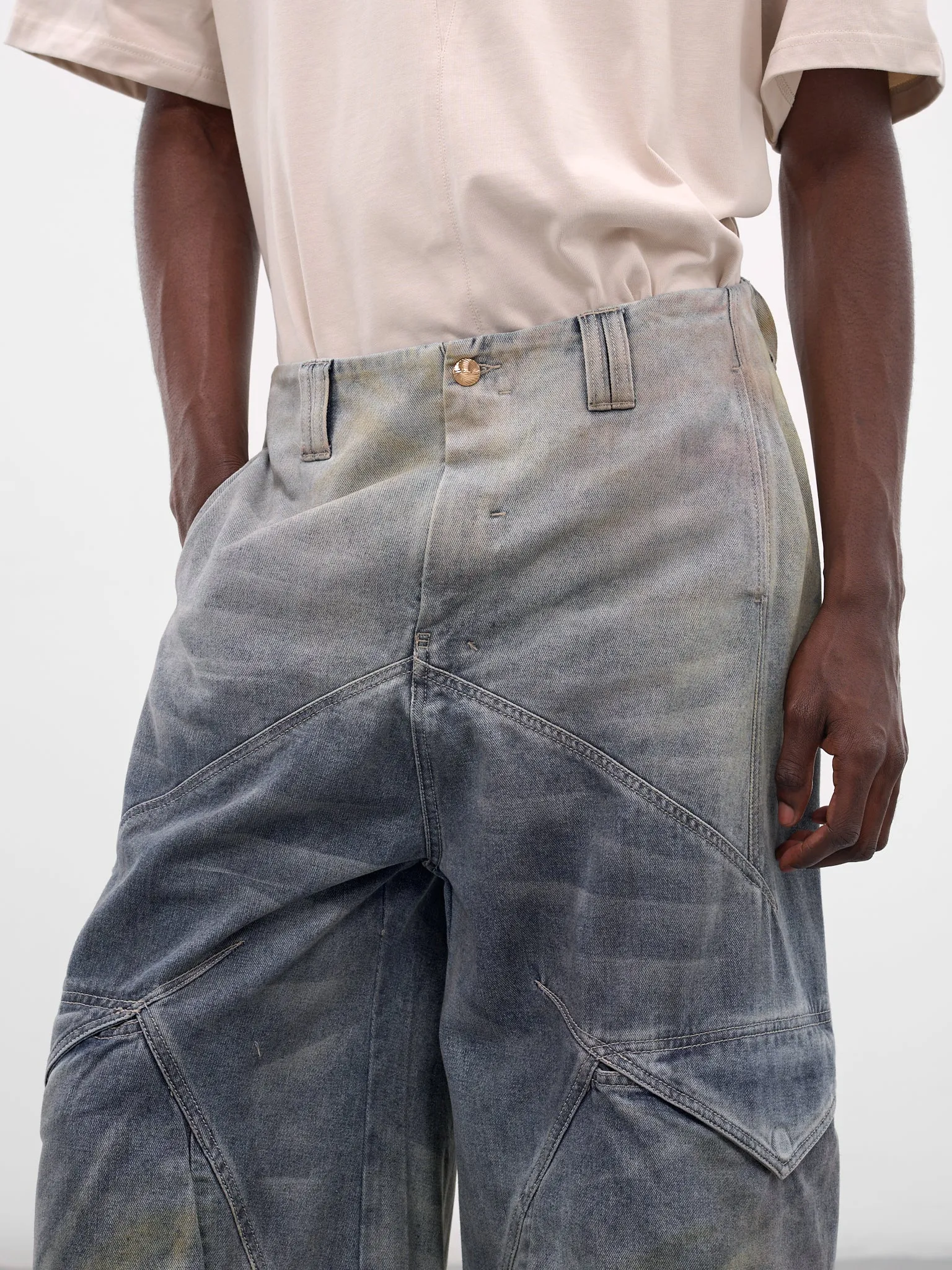 Felix Gradient Cotton Cargo Jeans (PT-07-MLB-MIRROR-LAKE-BLUE) sold by lorenzo product image thumbnail 4