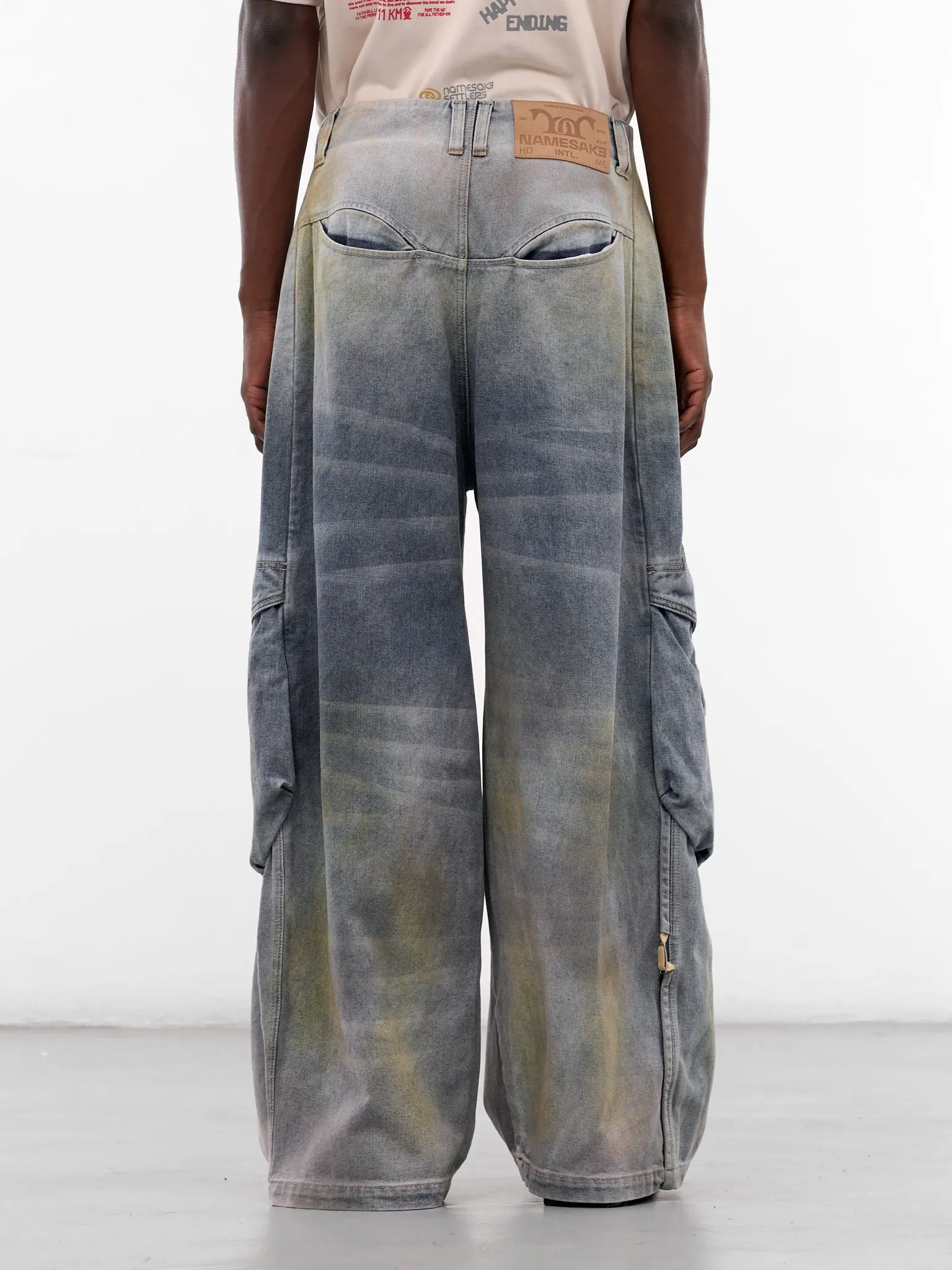Felix Gradient Cotton Cargo Jeans (PT-07-MLB-MIRROR-LAKE-BLUE) sold by lorenzo product image thumbnail 3
