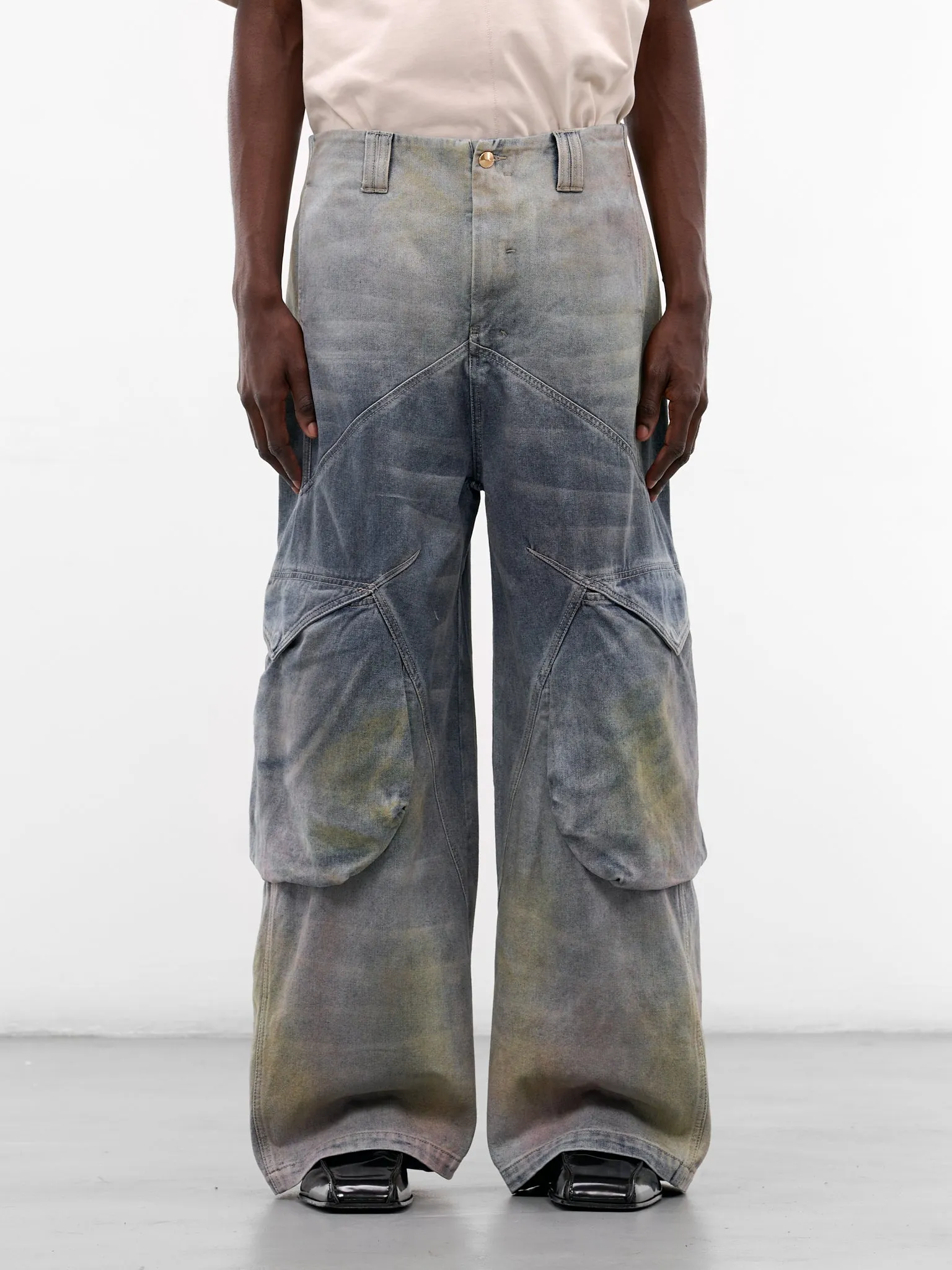 Felix Gradient Cotton Cargo Jeans (PT-07-MLB-MIRROR-LAKE-BLUE) sold by lorenzo