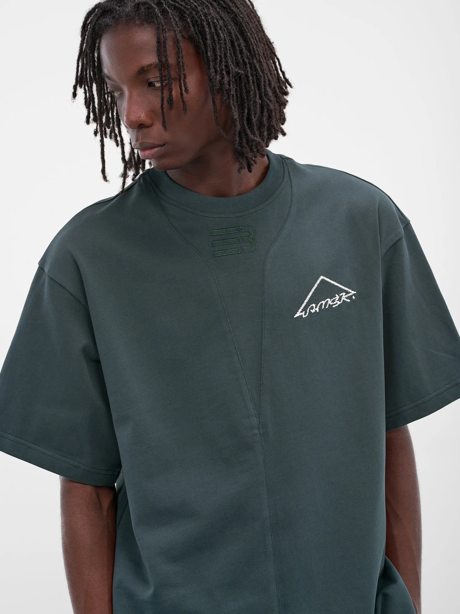 Sava Green Oversized Warning Tee (N3-AW25-N3-TSG-0A-NG-GREEN) sold by lorenzo product image thumbnail 4