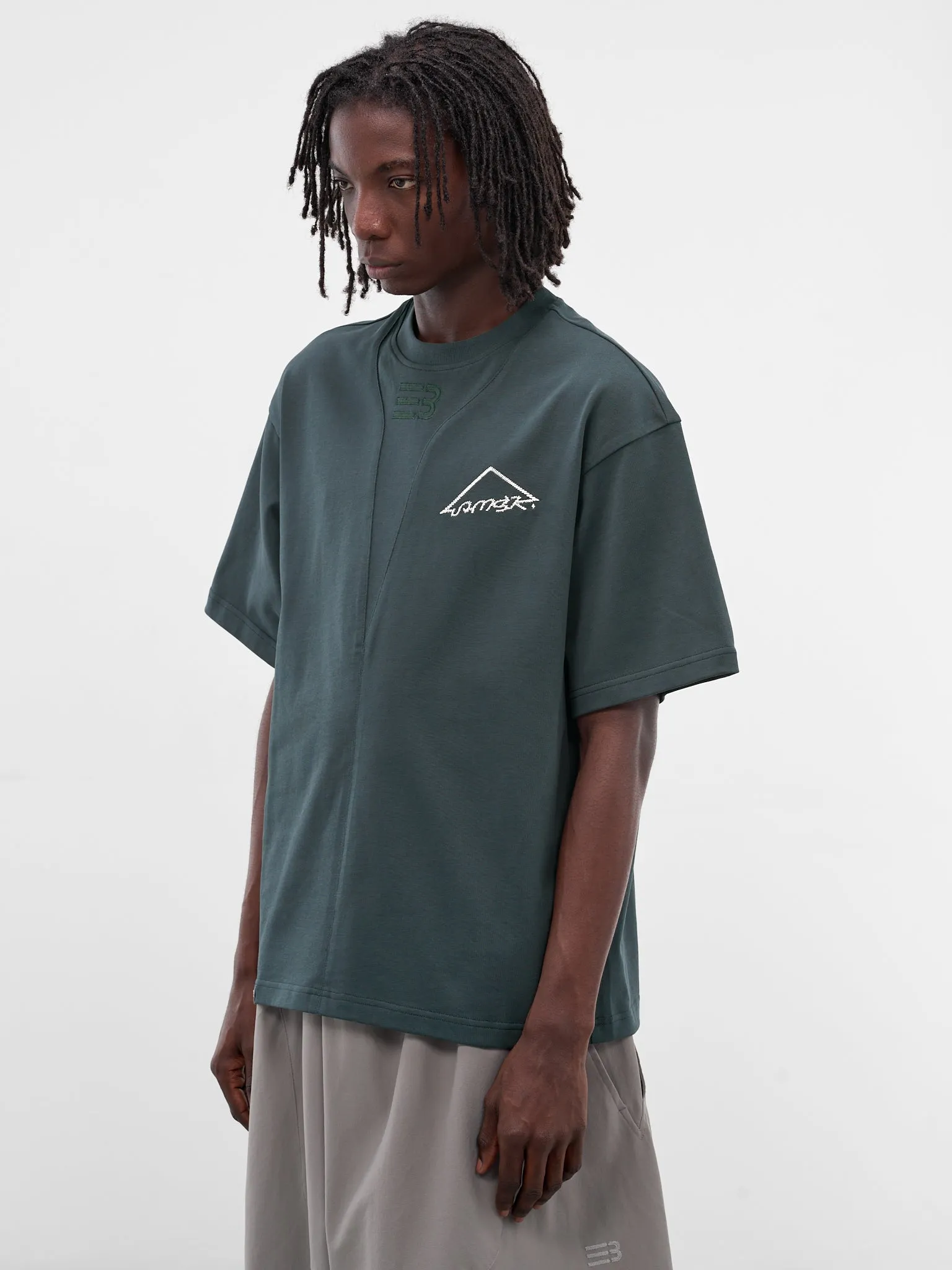 Sava Green Oversized Warning Tee (N3-AW25-N3-TSG-0A-NG-GREEN) sold by lorenzo product image thumbnail 2