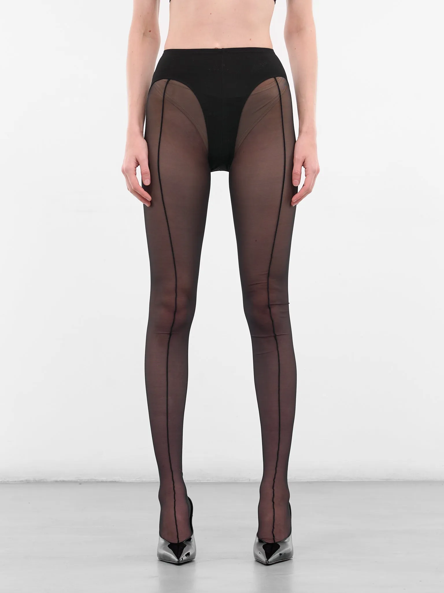 Black Re-Edit Pantyhouse Tights (COM10HO0001572-BLACK) sold by lorenzo