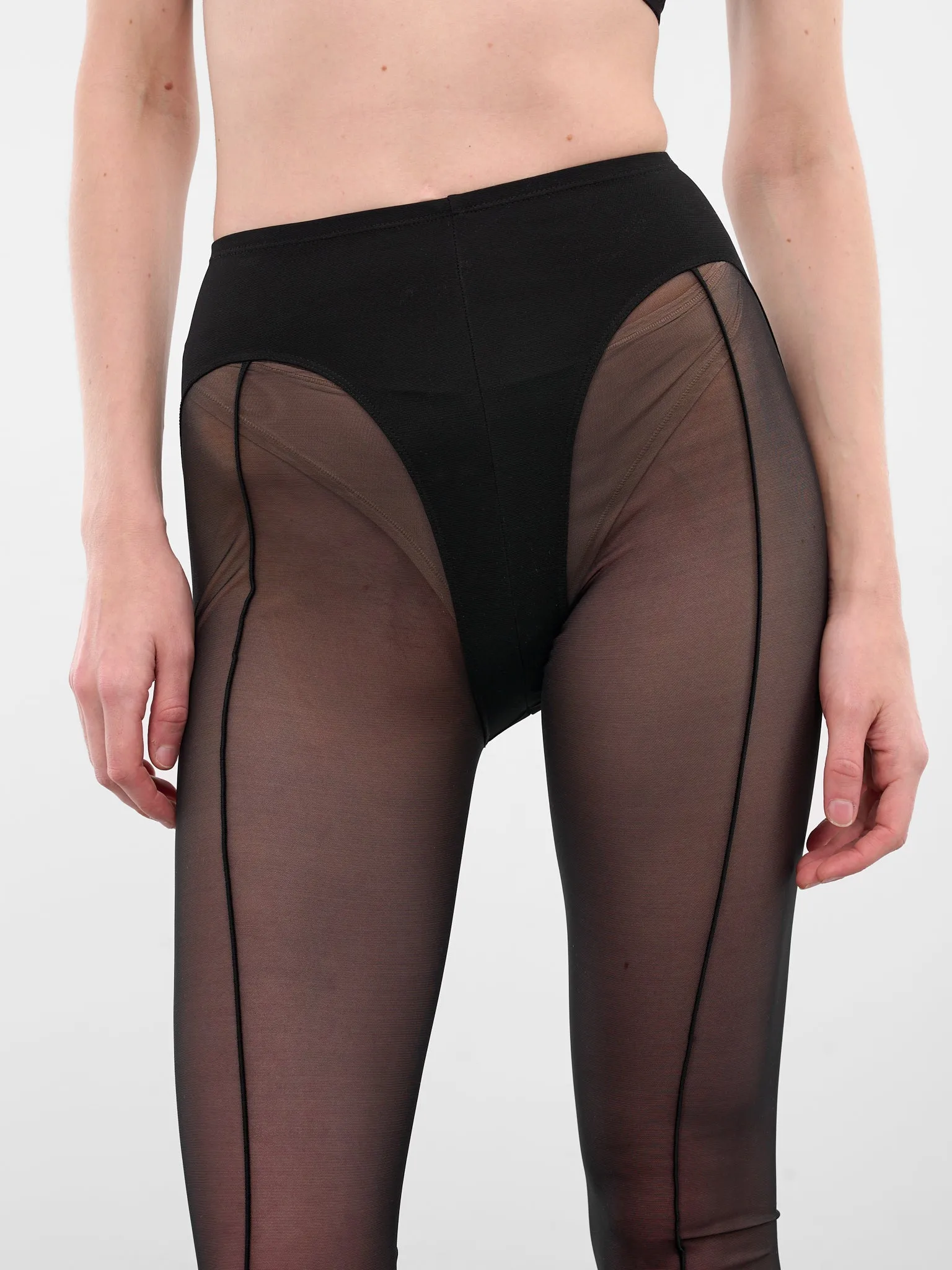 Black Re-Edit Pantyhouse Tights (COM10HO0001572-BLACK) sold by lorenzo product image thumbnail 4