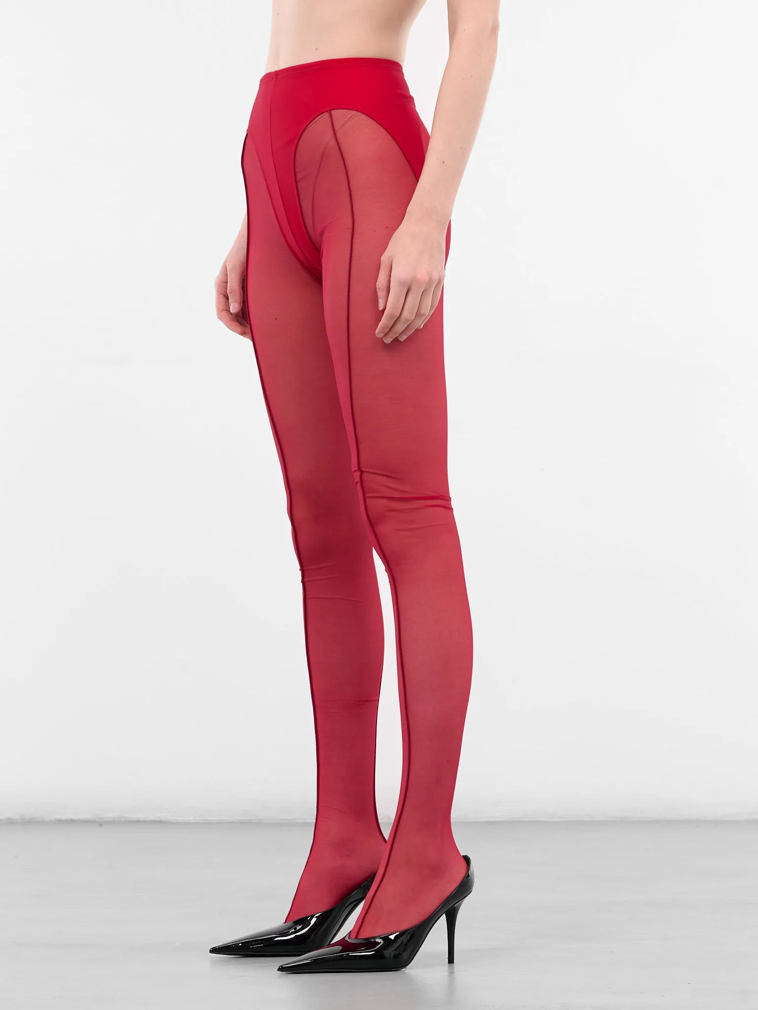 Red Re-Edit Pantyhouse Tights (COM10HO0001572-RED) sold by lorenzo product image thumbnail 2
