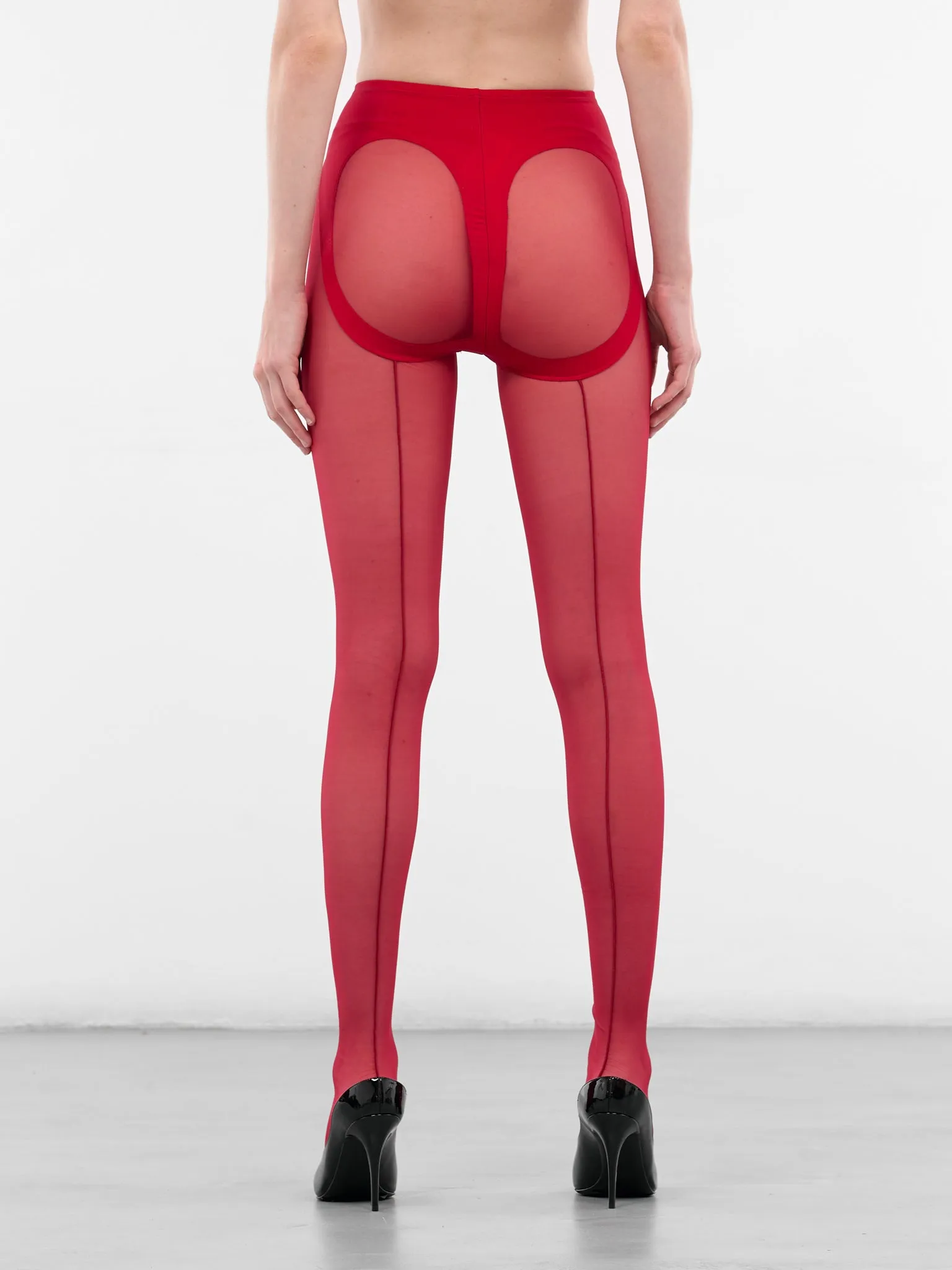 Red Re-Edit Pantyhouse Tights (COM10HO0001572-RED) sold by lorenzo product image thumbnail 3