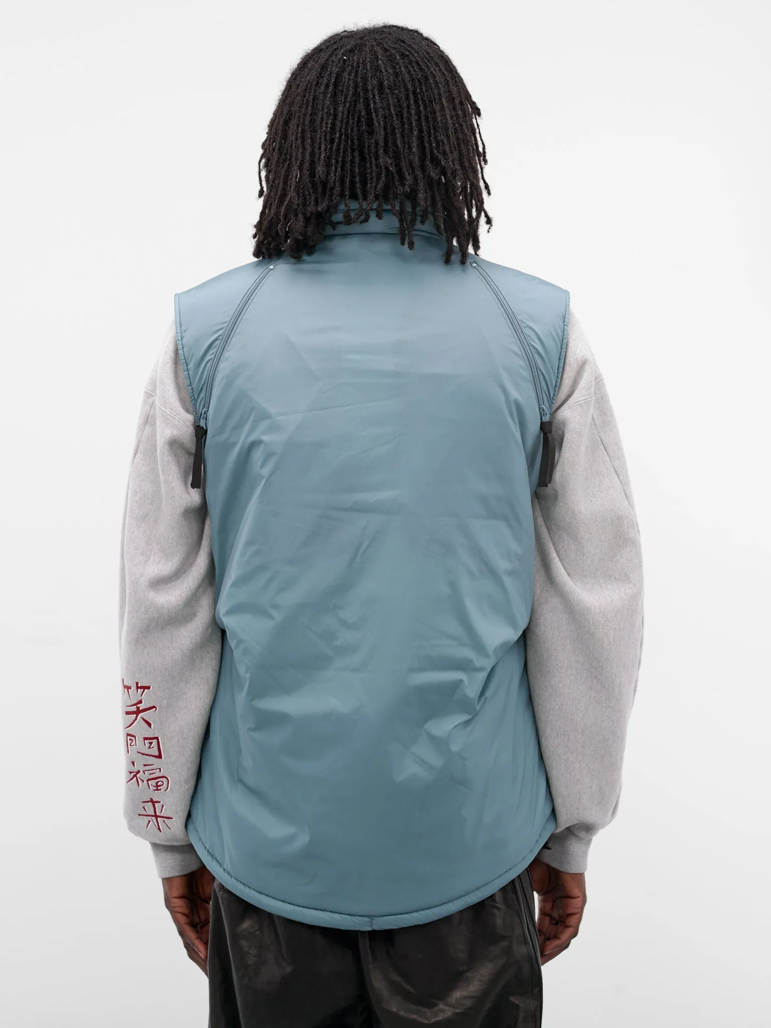 Blue Nylon Zepher Fishing Vest (K2509SJ070-SAX-LIGHT-BLUE) sold by lorenzo product image thumbnail 3