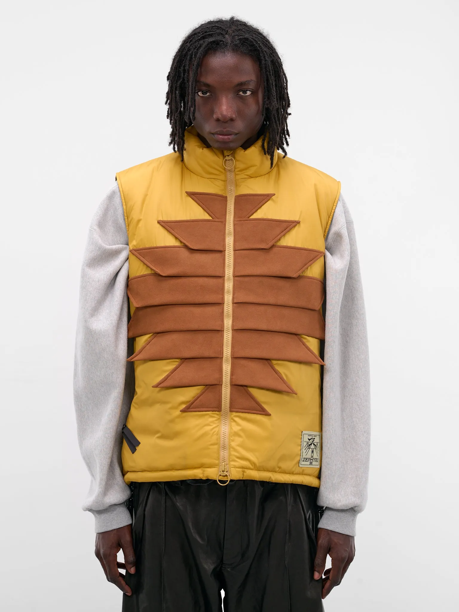 Mustard Nylon Zepher Fishing Vest (K2509SJ070-MUSTARD) sold by lorenzo