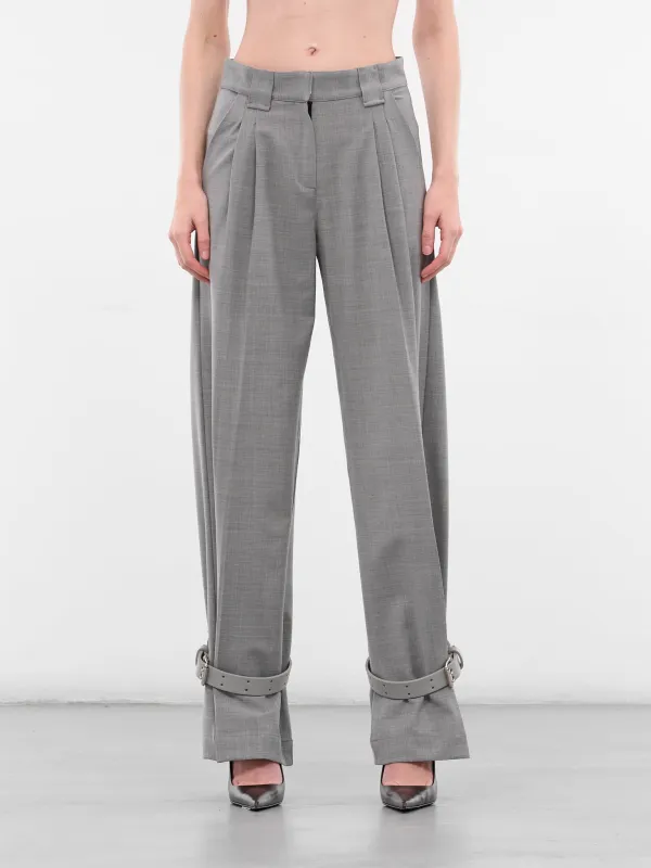 Gray Wool Dermott Tailored Trousers (MC-DERMOTT-LIGHT-GREY) sold by lorenzo
