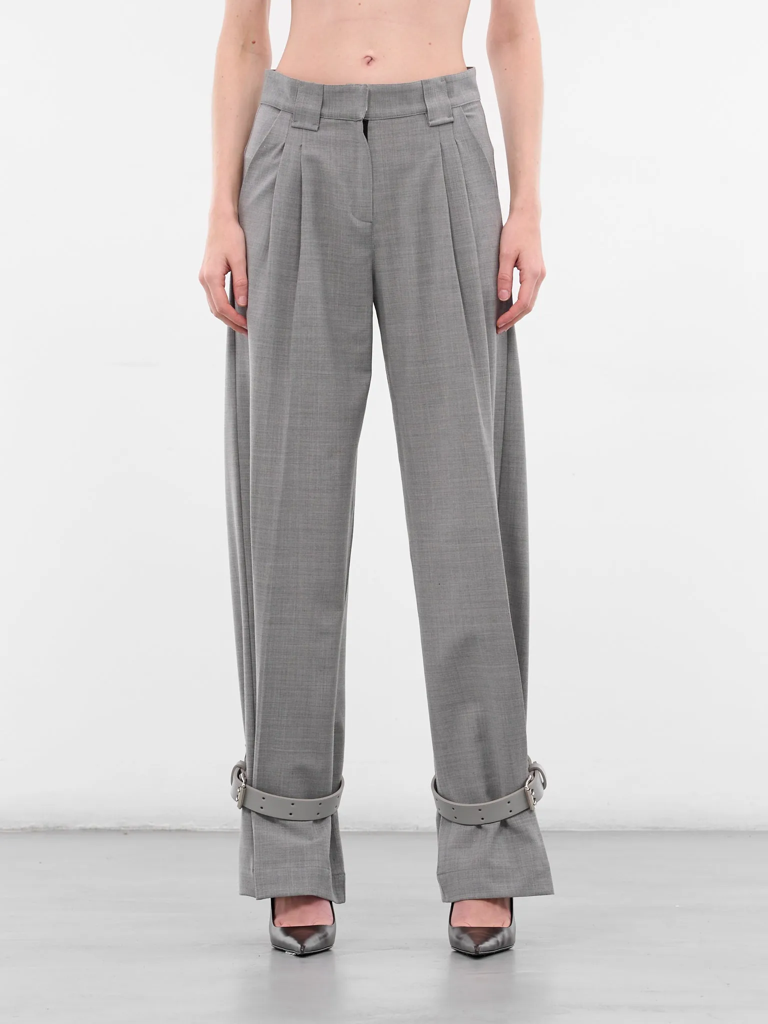 Gray Wool Dermott Tailored Trousers (MC-DERMOTT-LIGHT-GREY) sold by lorenzo