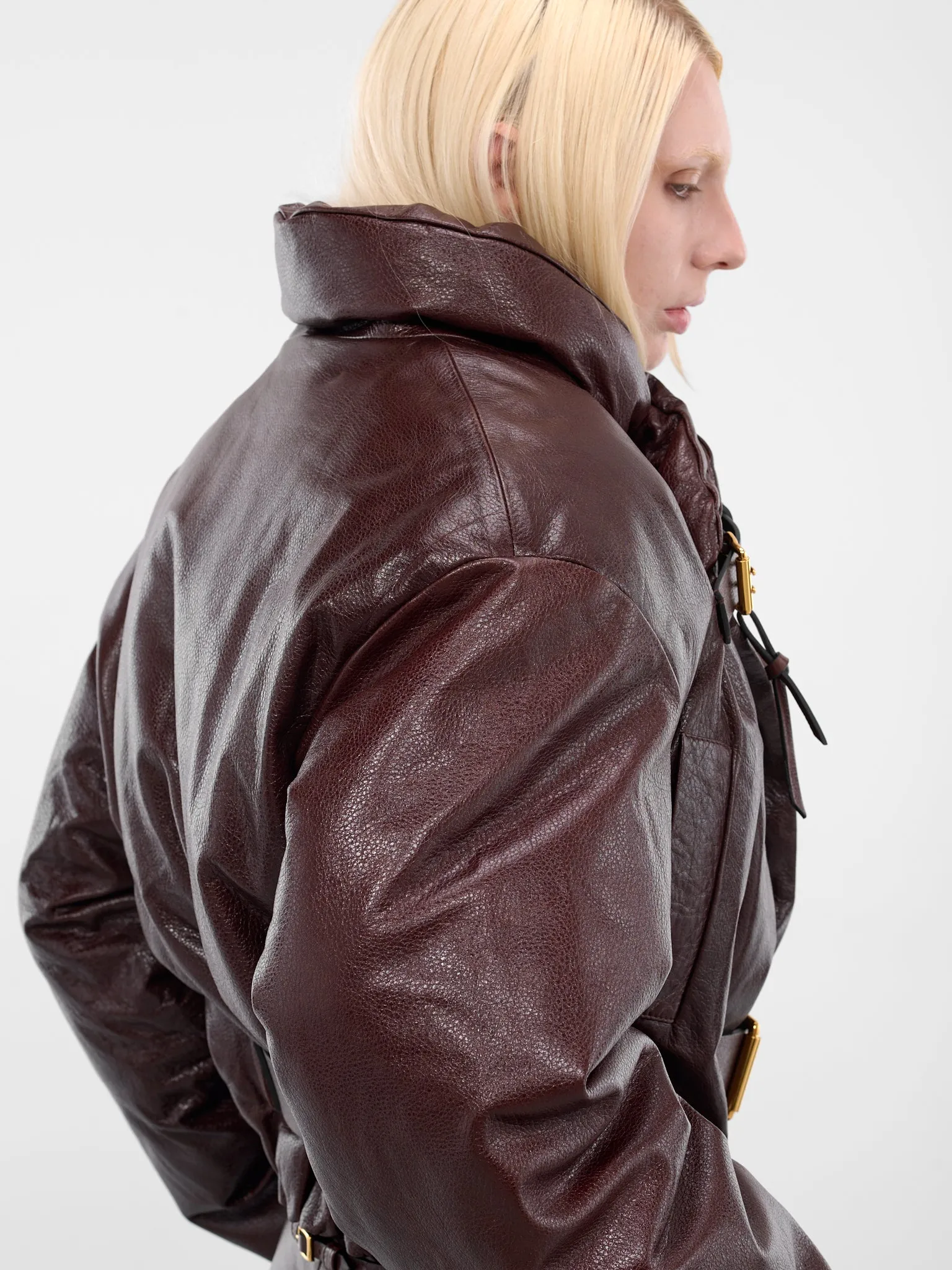 Brown Leather Christie Bomber Jacket (CHRISTIE-BOMBER-2-TOFEE) sold by lorenzo product image thumbnail 5