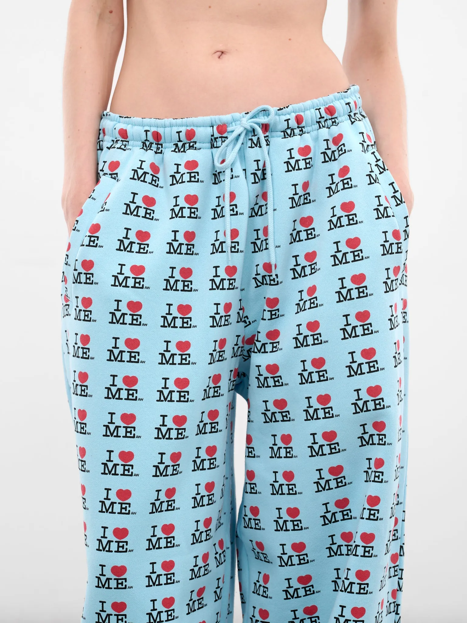 'I Heart Me' Baggy Sweatpants (122-I-HEART-ME-BLUE) sold by lorenzo product image thumbnail 5