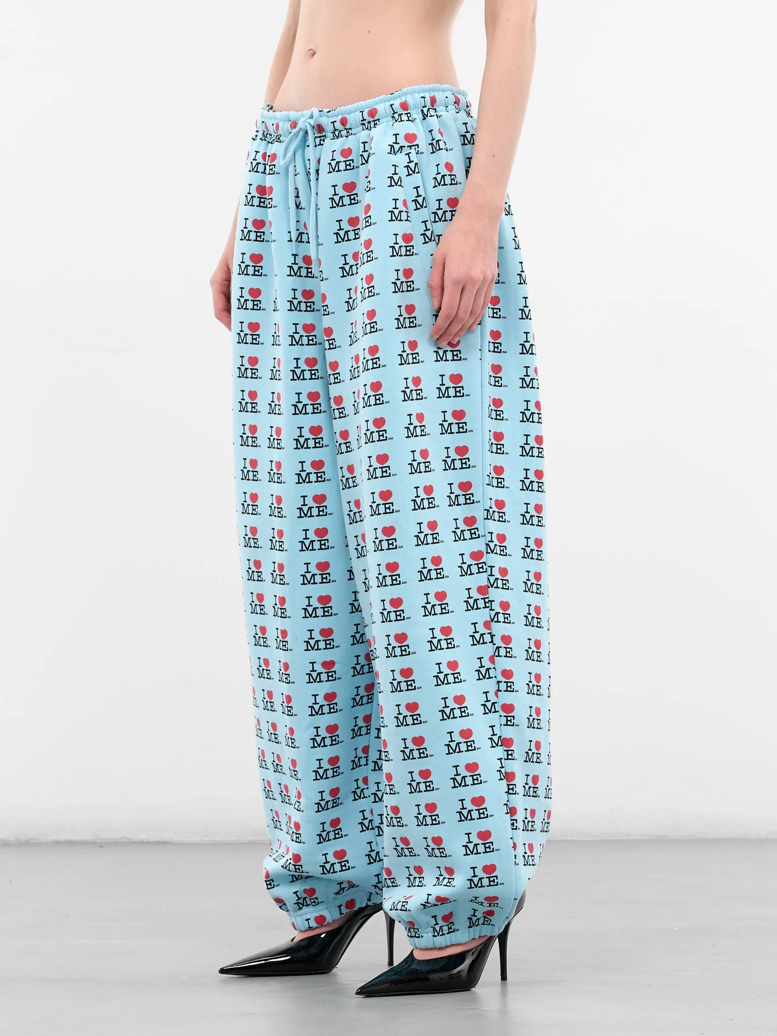 'I Heart Me' Baggy Sweatpants (122-I-HEART-ME-BLUE) sold by lorenzo product image thumbnail 2