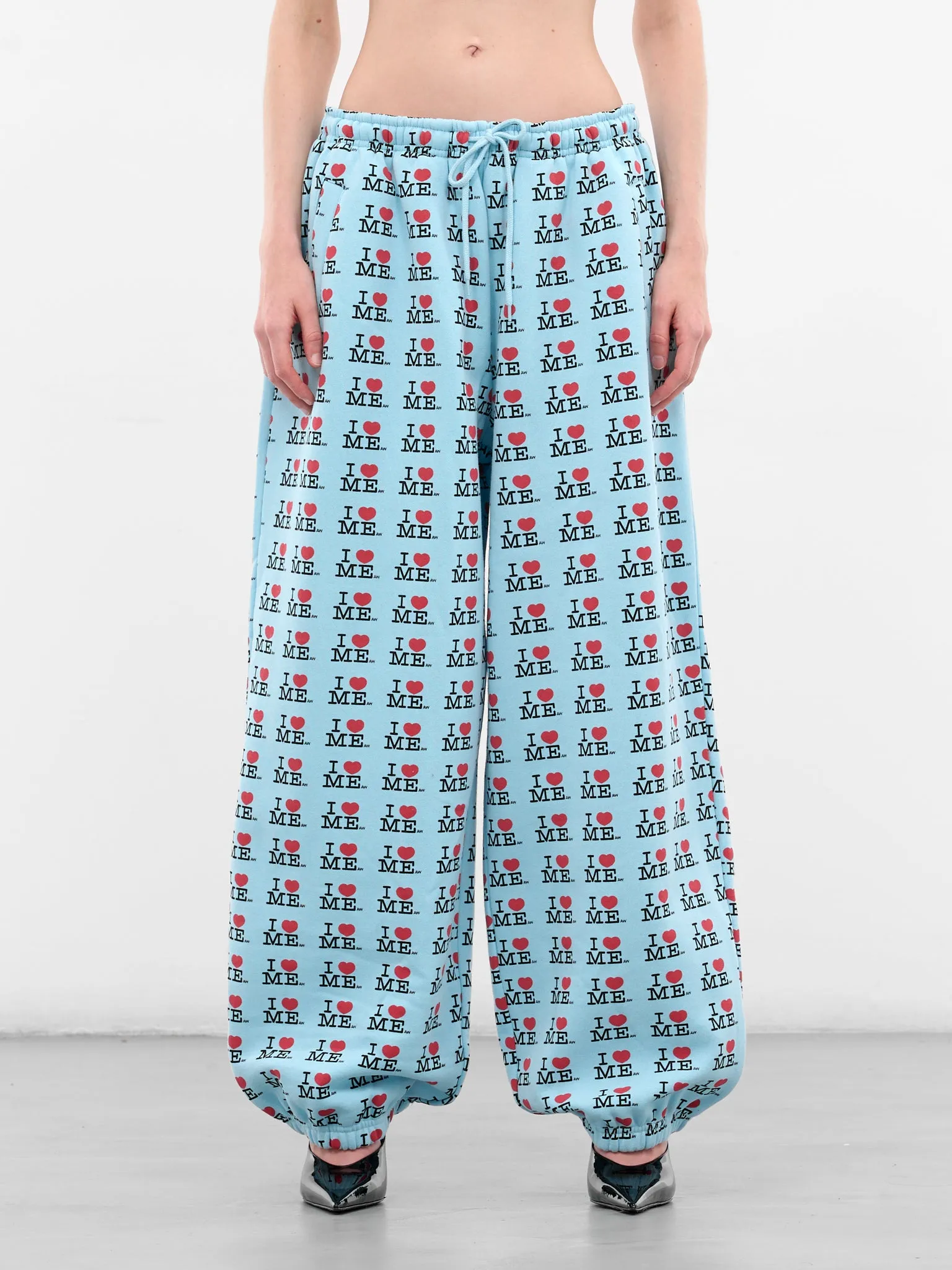 'I Heart Me' Baggy Sweatpants (122-I-HEART-ME-BLUE) sold by lorenzo