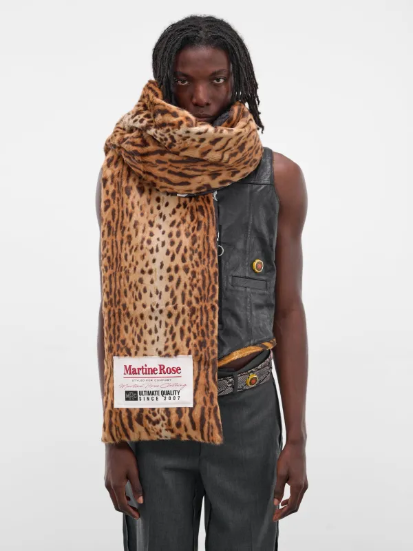 Reversible Yinyang Cheetah Padded Scarf (1229WS34050-BLACK) sold by lorenzo