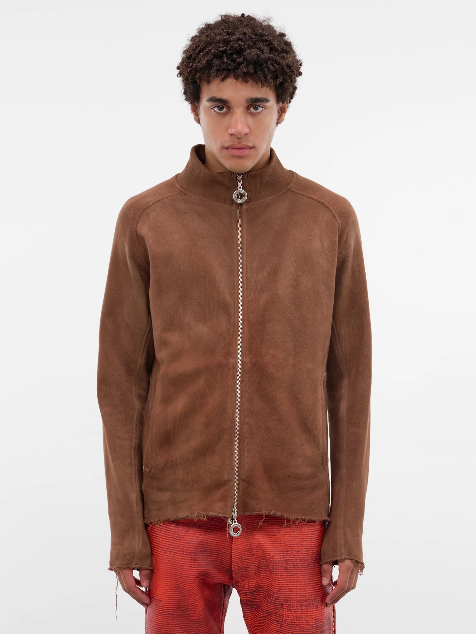 Brown Essential Jersey Zip Jacket (TOP-ESSZIP-BROWN) sold by lorenzo