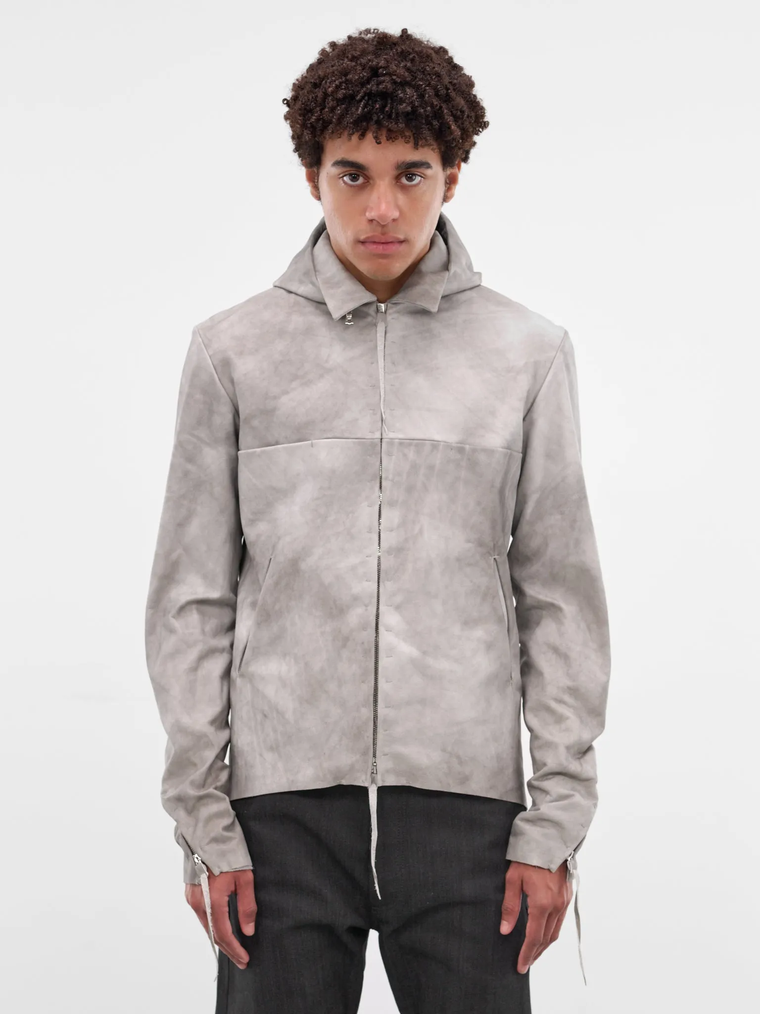 4-Pocket Detachable Hood Leather Jacket (4-POCKET-DETACHABLE-HOOD-CARBO) sold by lorenzo