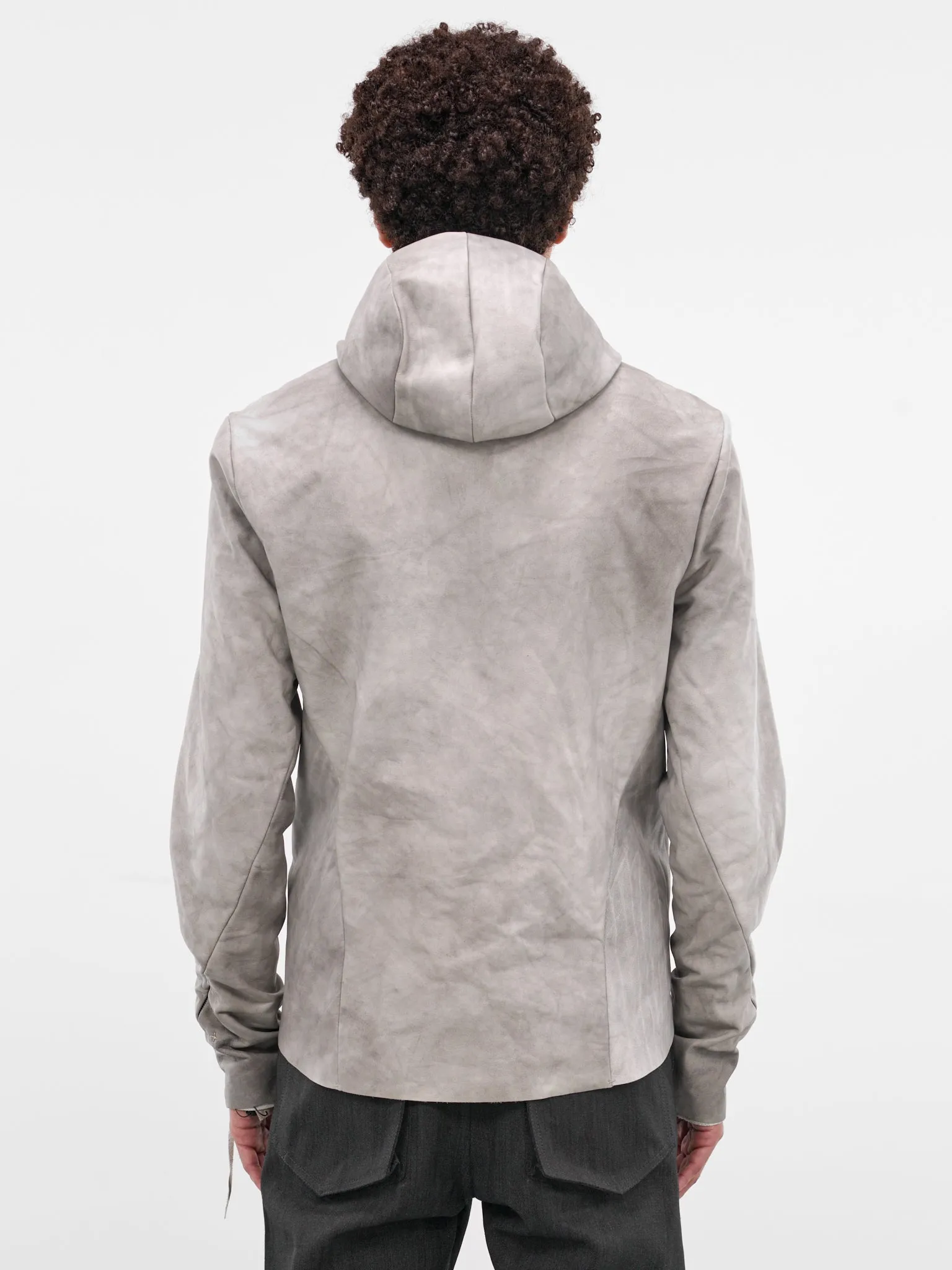 4-Pocket Detachable Hood Leather Jacket (4-POCKET-DETACHABLE-HOOD-CARBO) sold by lorenzo product image thumbnail 3