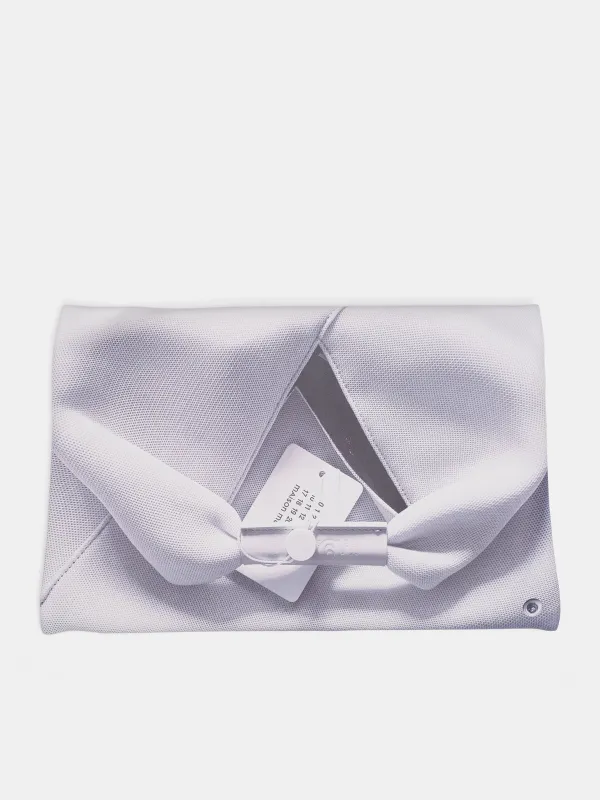 White Folded Rectangular Clutch Bag (SB5WF0012-P8484-T1003-WHITE) sold by lorenzo