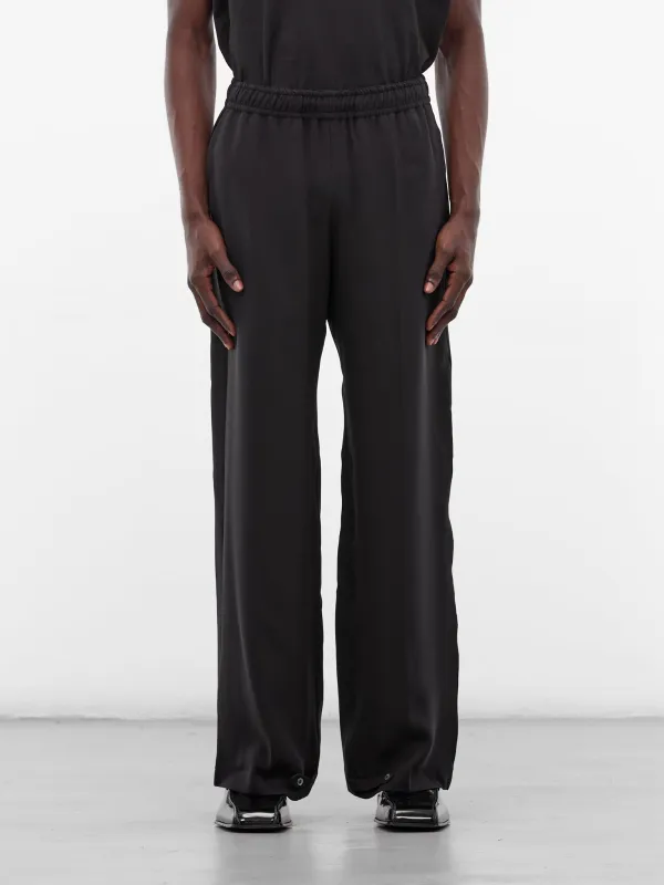 Black Cady Silk Pajama Pants (PIJAMA-PANTS-2-CADY-BLACK) sold by lorenzo