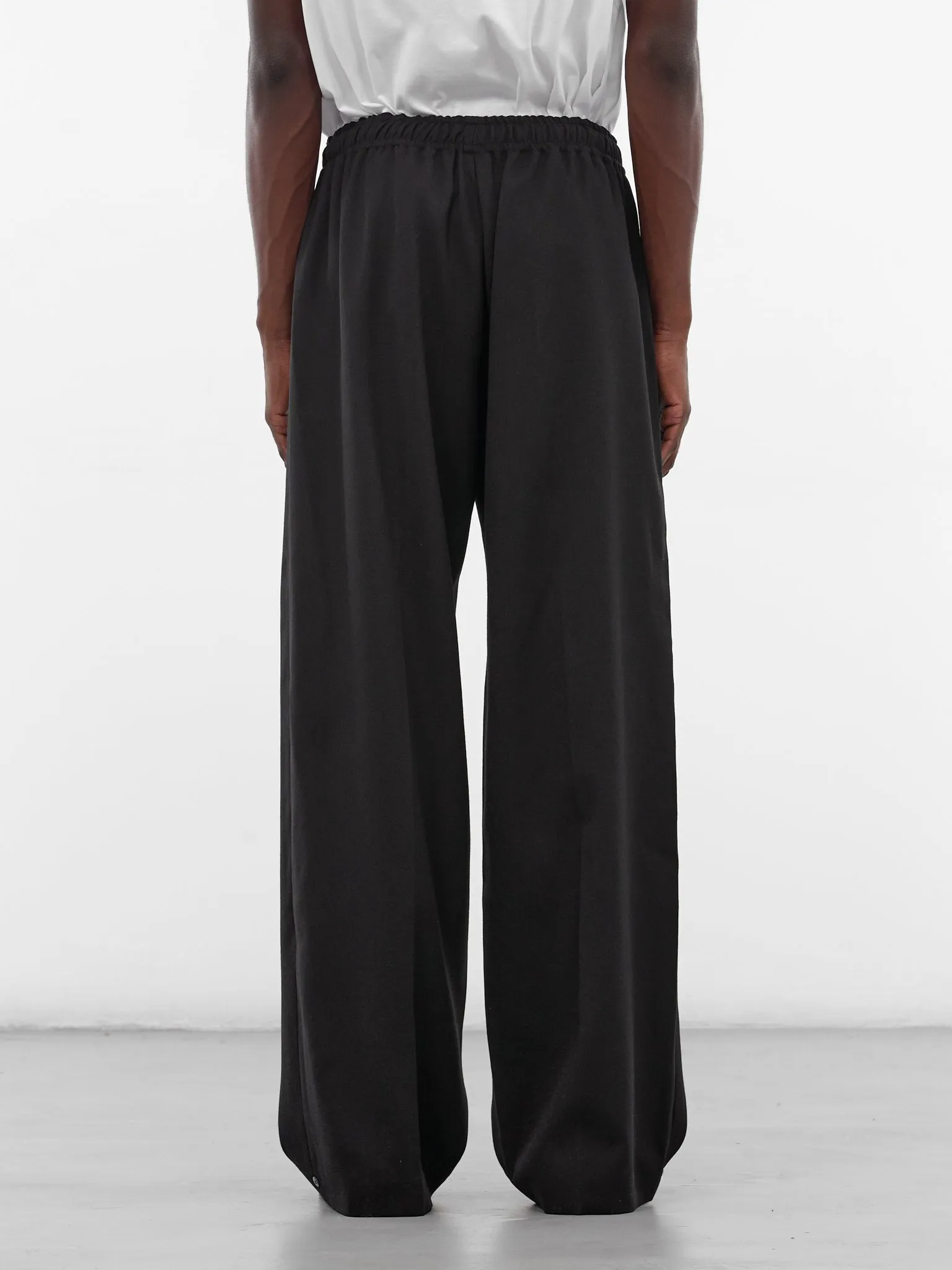 Black Matte Wool Pajama Pants (PIJAMA-2-MATTE-SHINY-BLACK) sold by lorenzo product image thumbnail 3