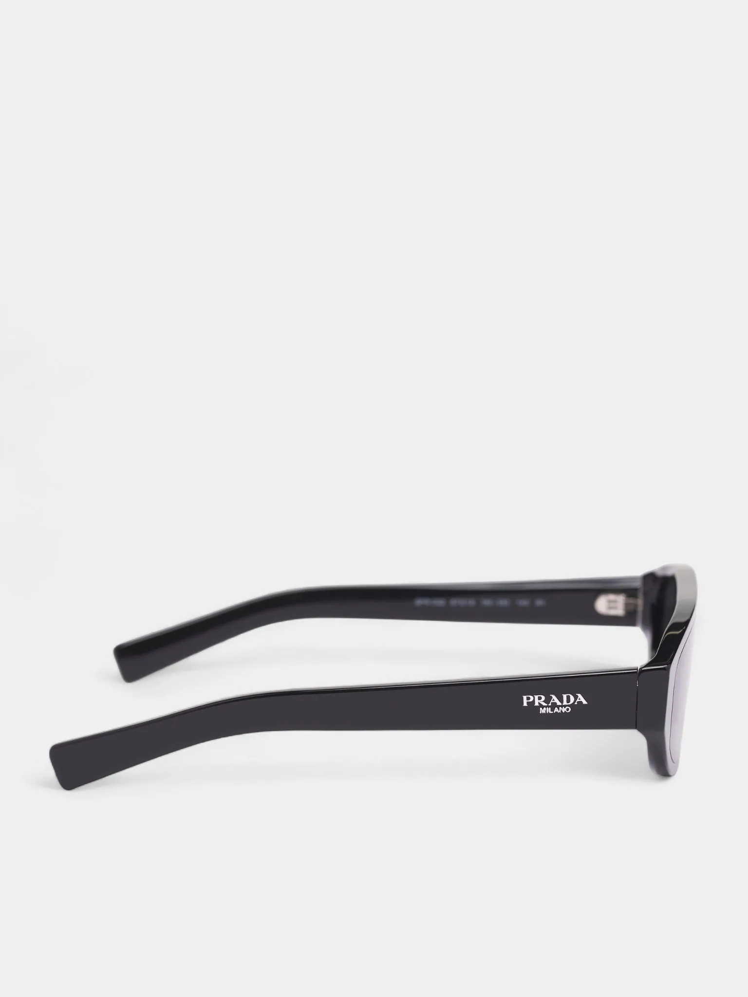 Black Matte C02S Geometric Sunglasses (0PR-C02S-BLACK-DARK-GREY) sold by lorenzo product image thumbnail 2