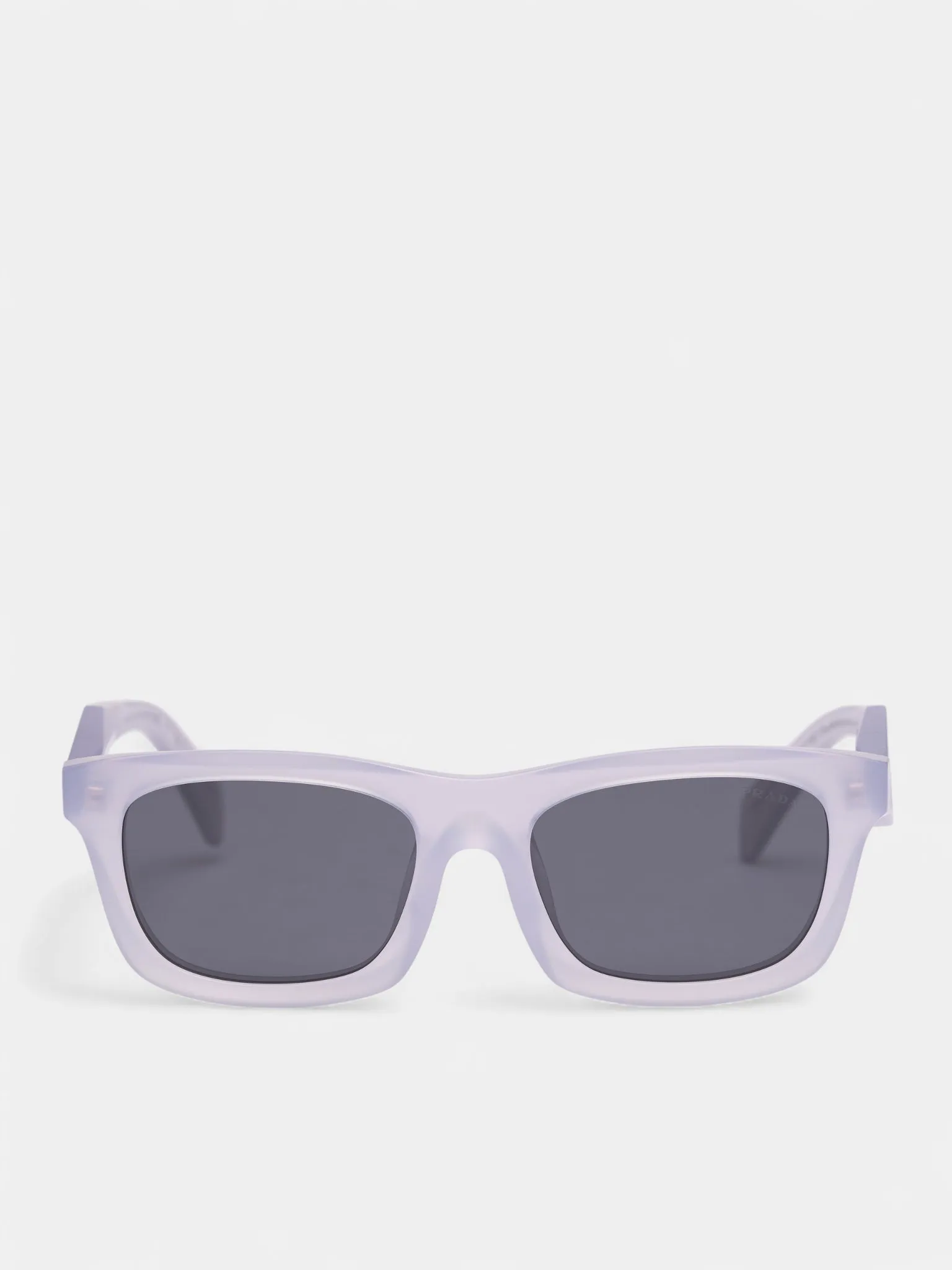 Gray Translucent C06SF Rectangular Sunglasses (0PR-C06SF-FROSTED-ICE-DARK-GRE) sold by lorenzo