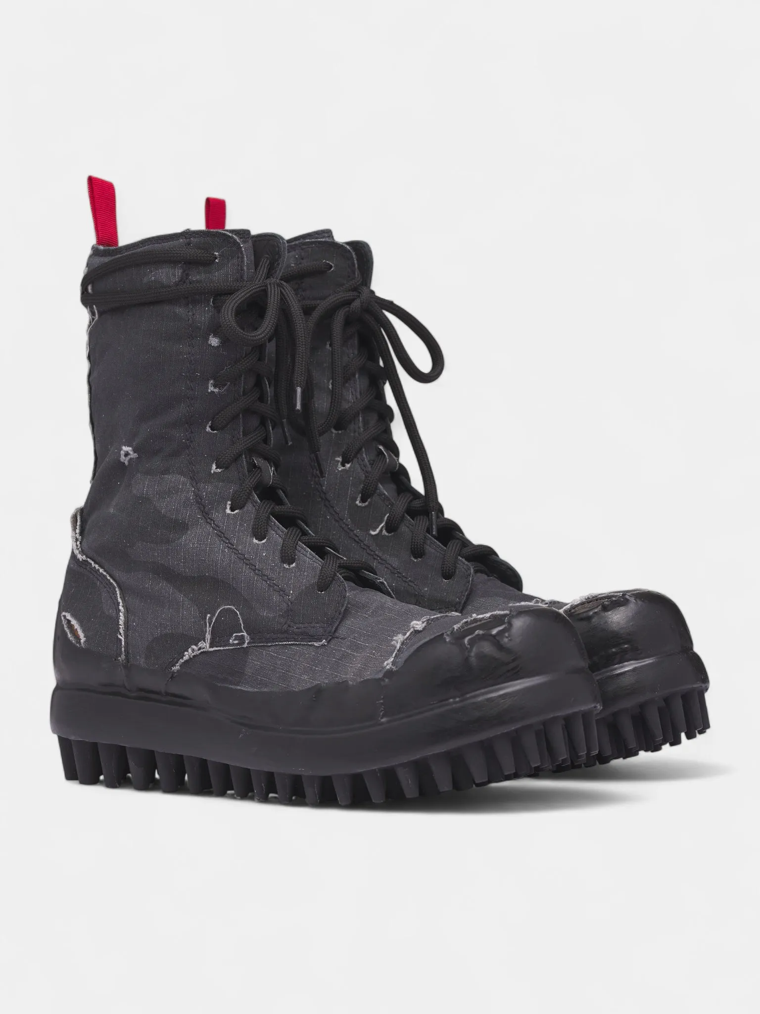 Black Camo Miner Ripstop Boots (FFF5MQ61AP-TF001-C99-BLACK) sold by lorenzo product image thumbnail 2