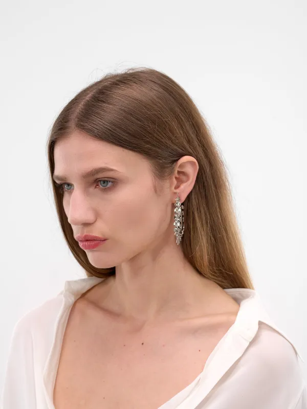 Silver Heart Hoop Stud Earrings (JW11-SILVER) sold by lorenzo