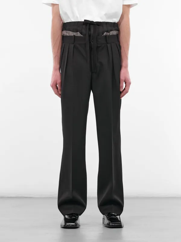 Black Anonymity of Lining Trousers (S50KA0705-M35693-900-BLACK) sold by lorenzo