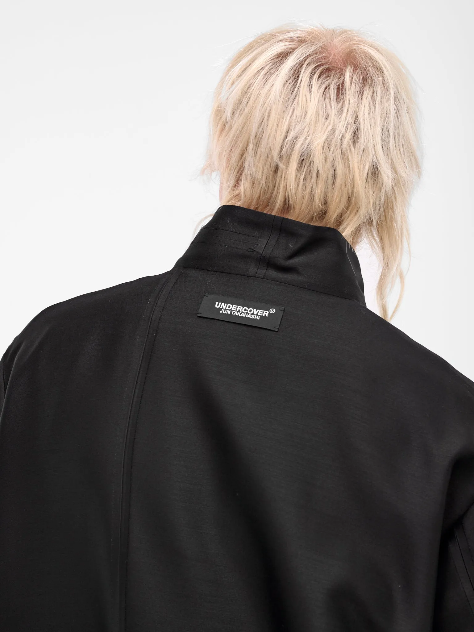 Black Deconstructed Zip Bomber Blouson (UC2E4215-BLACK) sold by lorenzo product image thumbnail 5