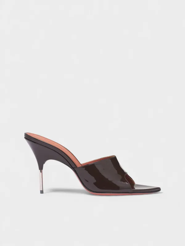 Coffee Patent Bianca 95 Slippers (BIANCA-SLIPPER-95-COFFEE-PATEN) sold by lorenzo