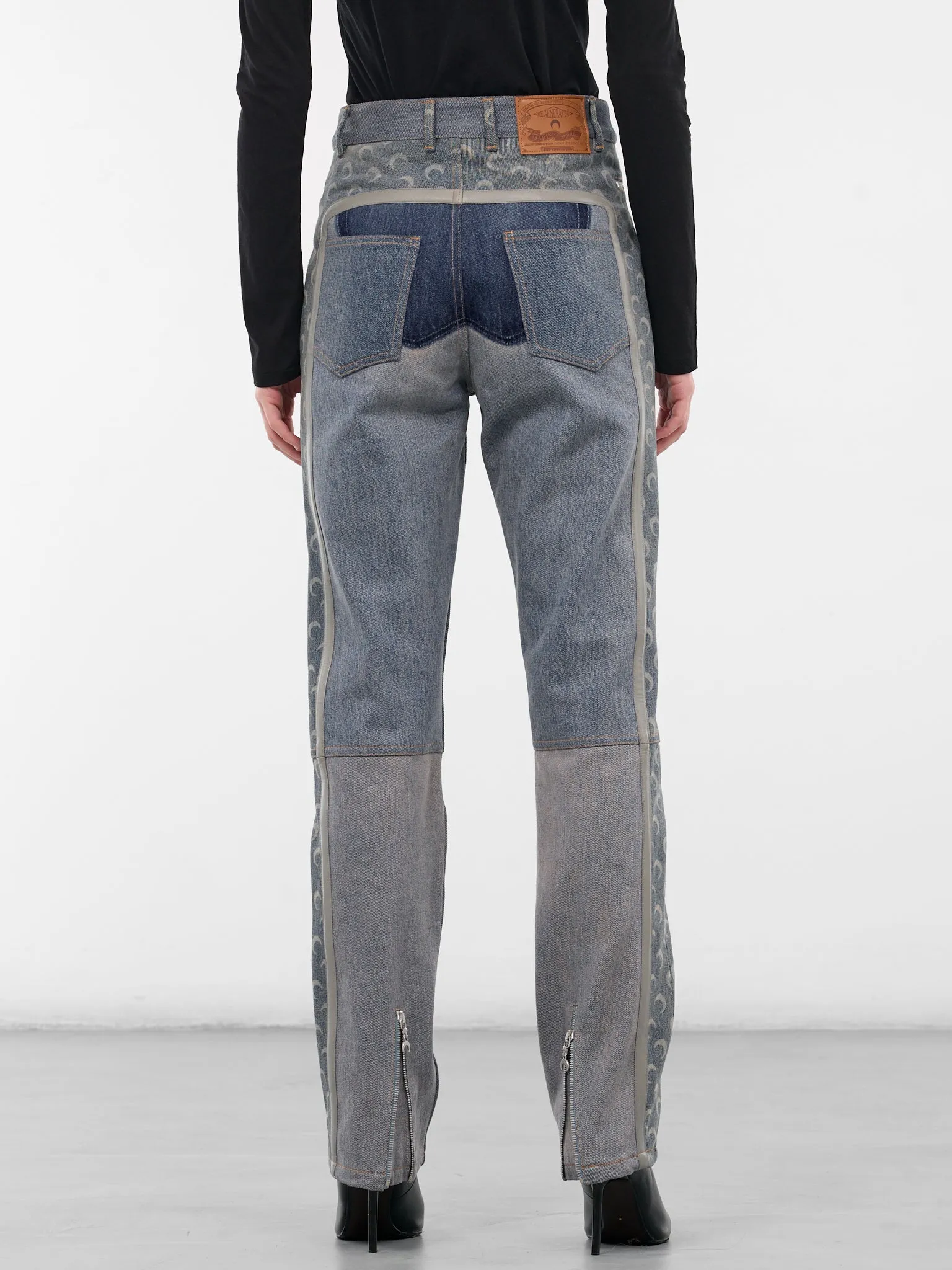 Blue Regenerated Monogram Denim Jeans (WPA168AUDEN0012-LIGHT-SAND) sold by lorenzo product image thumbnail 3