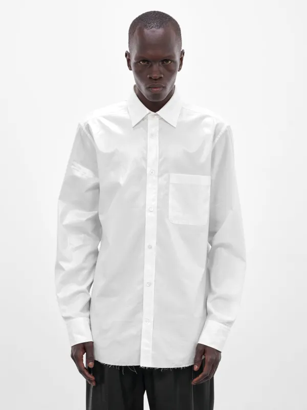 White Cotton Poplin Classic Shirt (S50DT0071-S43001-102-WHITE) sold by lorenzo