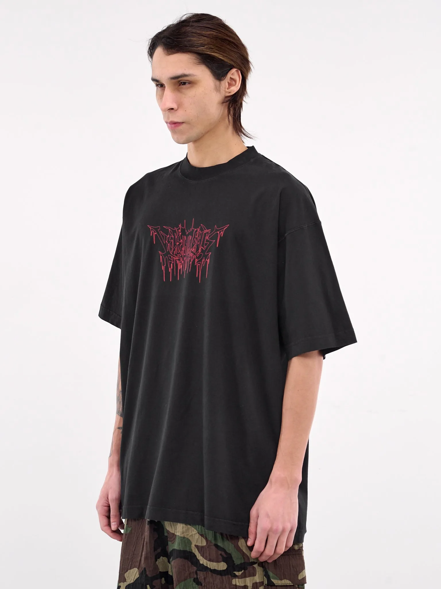 40th Anniversary Drip Metal Tee (LATR100B-WASHED-BLACK) sold by lorenzo product image thumbnail 2