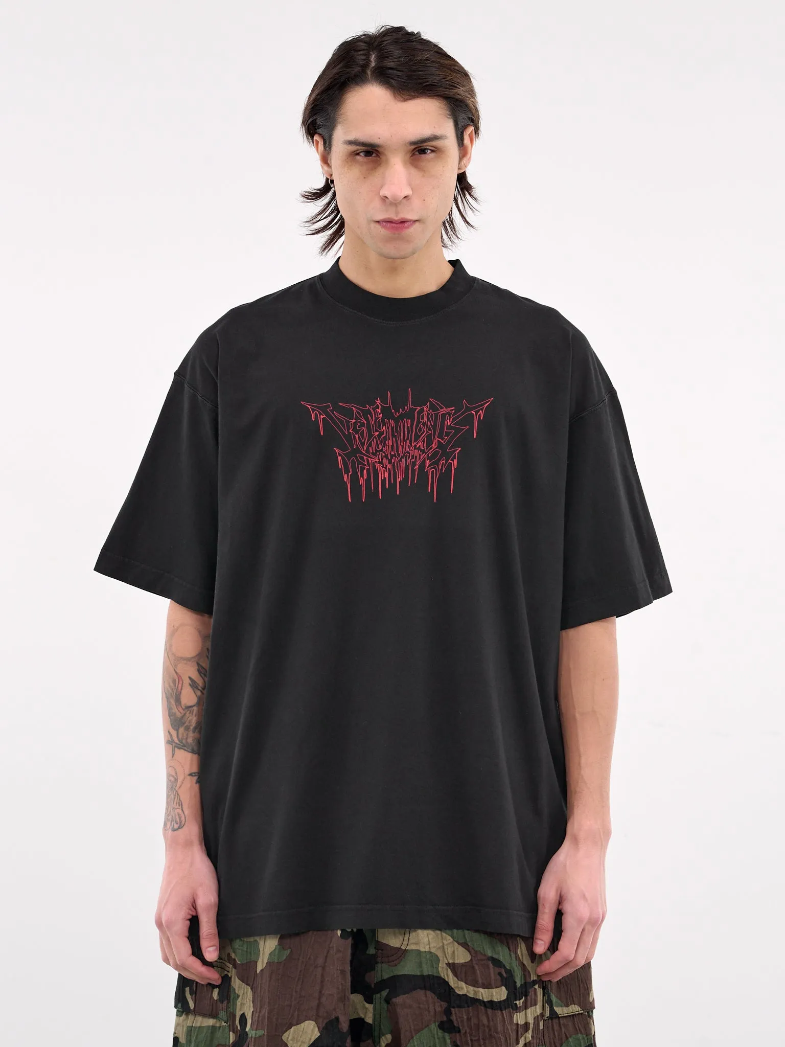 40th Anniversary Drip Metal Tee (LATR100B-WASHED-BLACK) sold by lorenzo