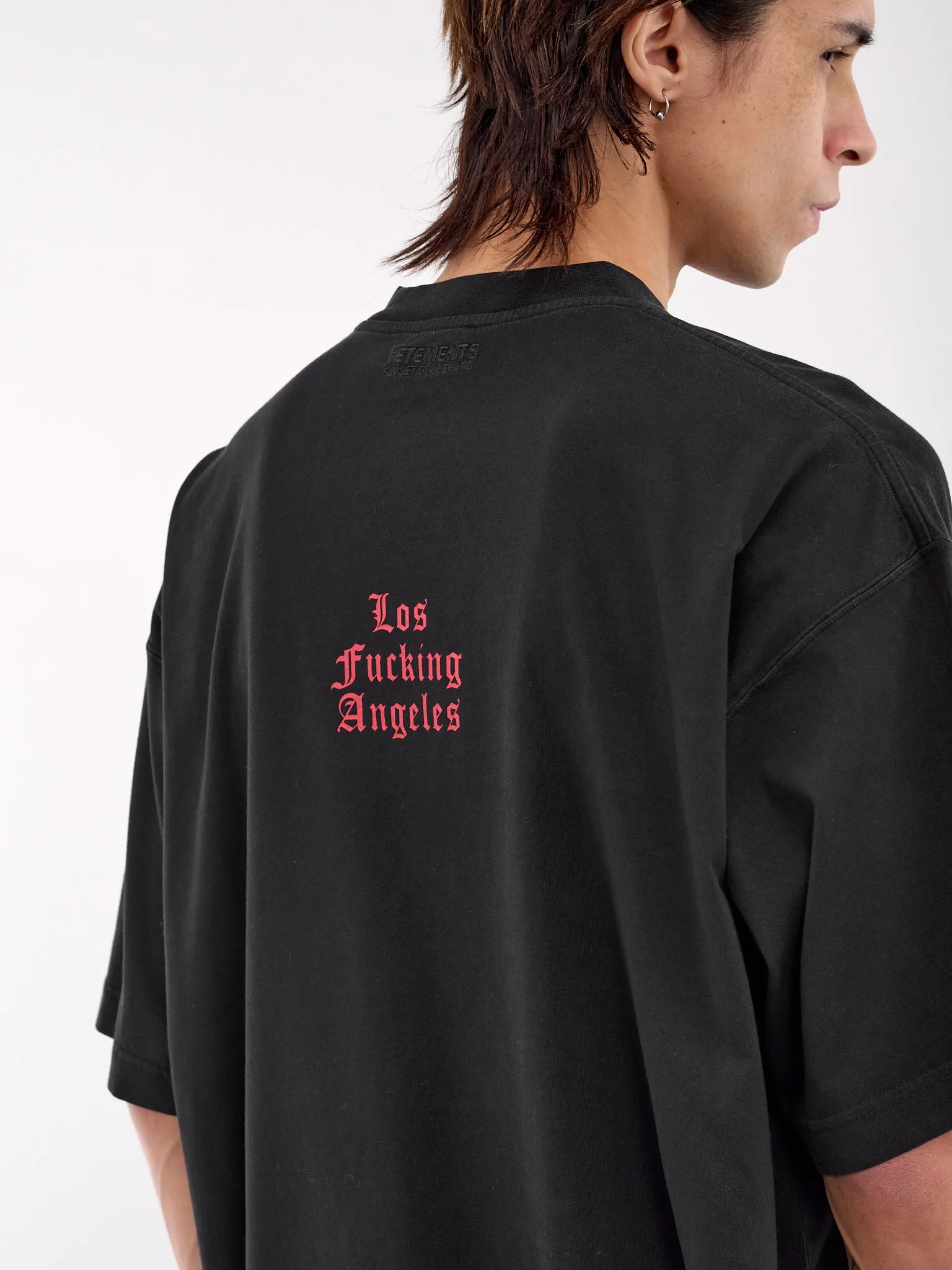 40th Anniversary Drip Metal Tee (LATR100B-WASHED-BLACK) sold by lorenzo product image thumbnail 5