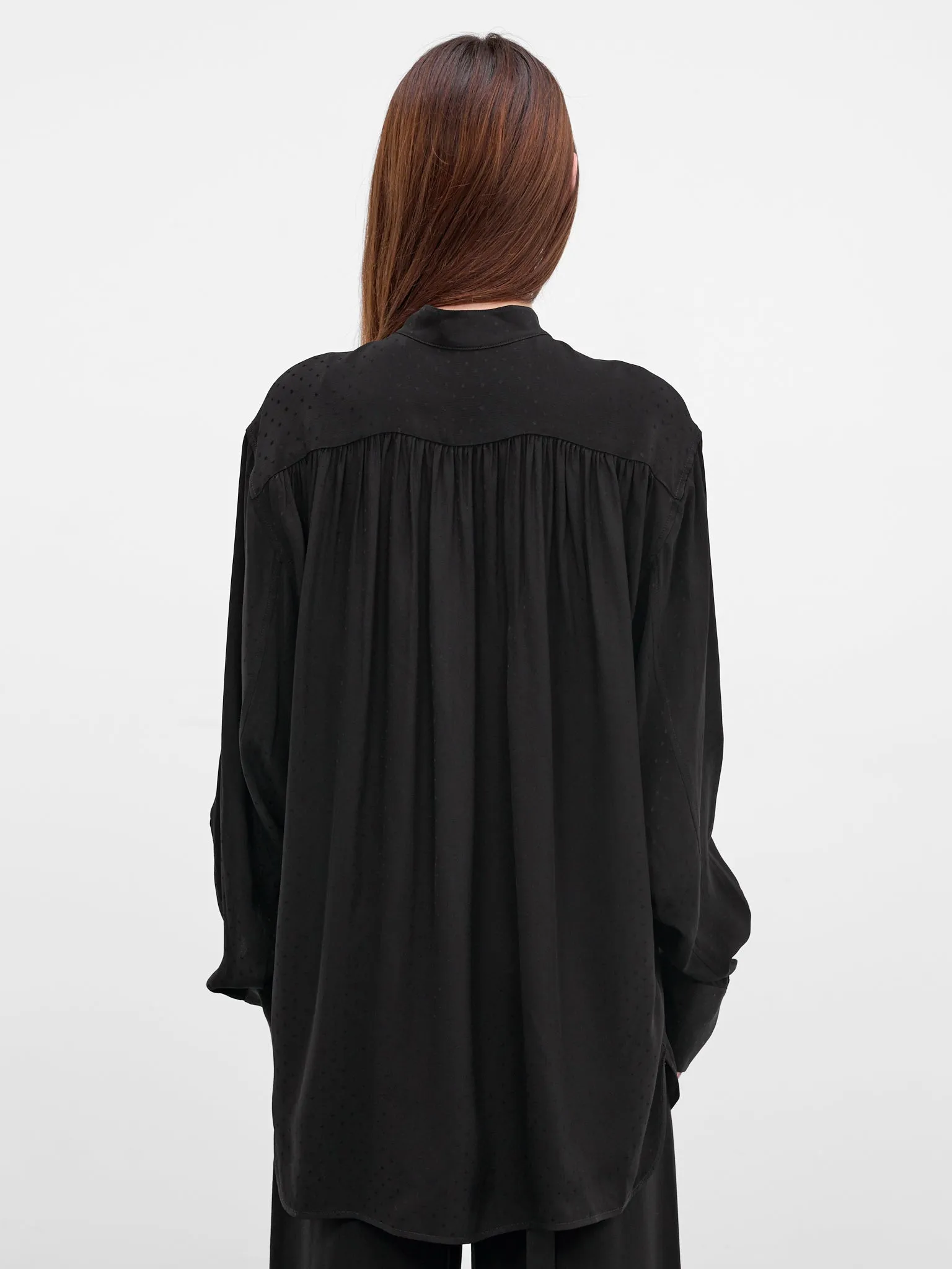 Dien Black Foulard Dot Shirt (B0013768-FA713-BLACK) sold by lorenzo product image thumbnail 3