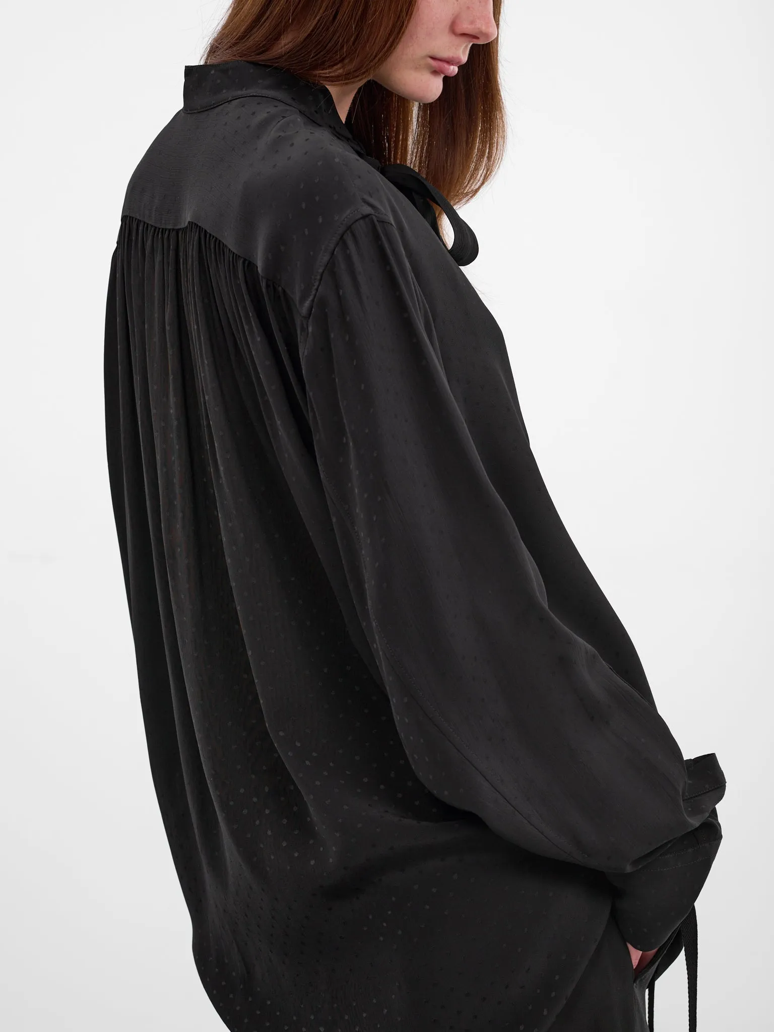 Dien Black Foulard Dot Shirt (B0013768-FA713-BLACK) sold by lorenzo product image thumbnail 4