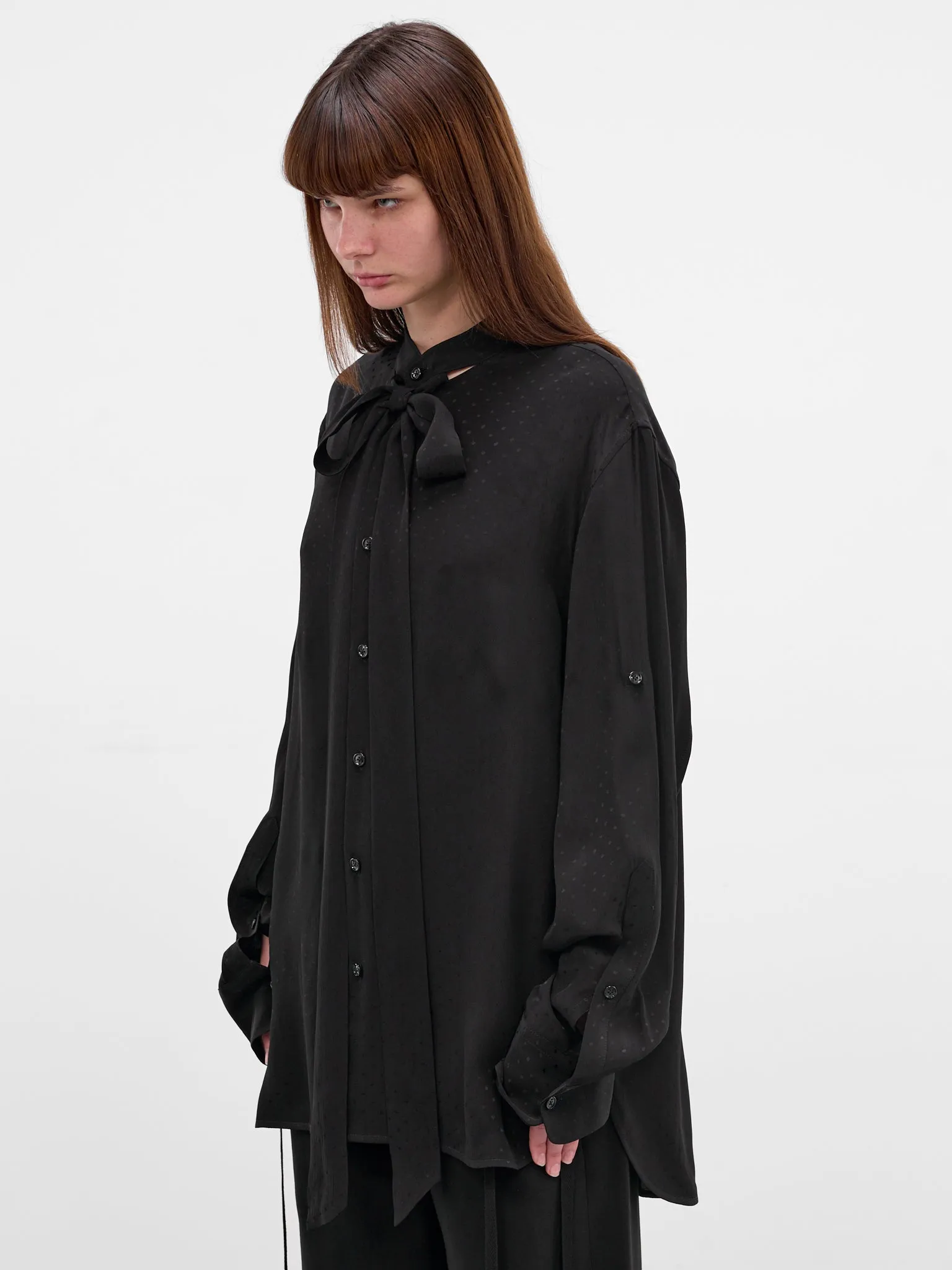 Dien Black Foulard Dot Shirt (B0013768-FA713-BLACK) sold by lorenzo product image thumbnail 2