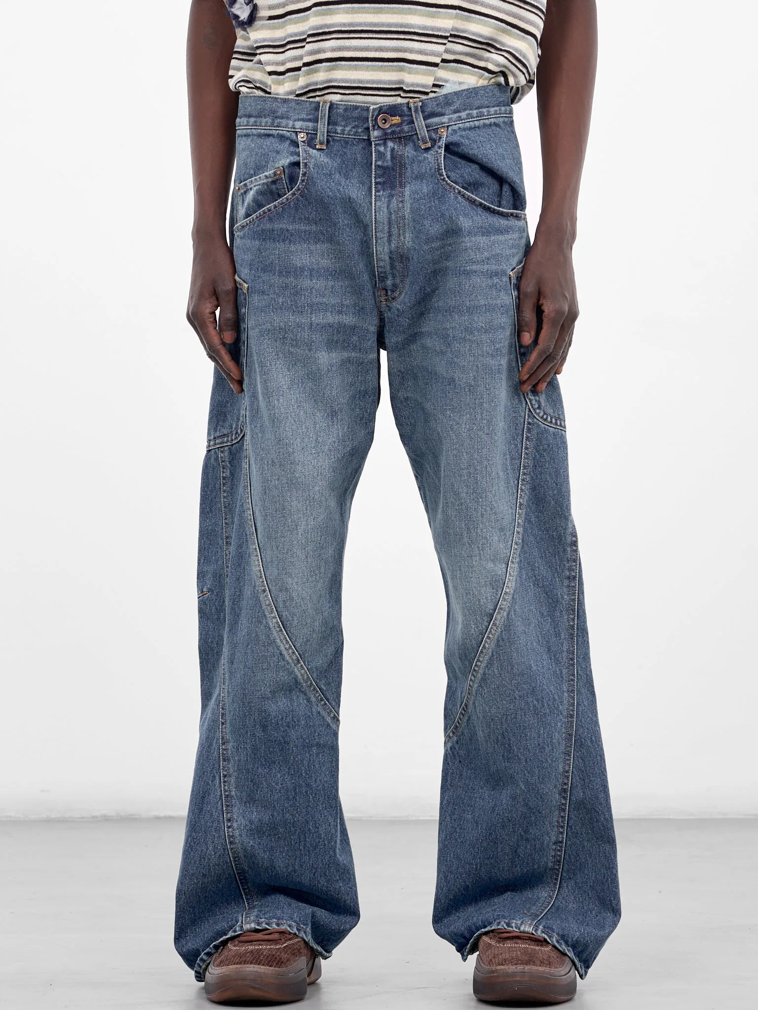 3-D Cutting Denim Jeans (26SS-P-01-INDIGO) sold by lorenzo