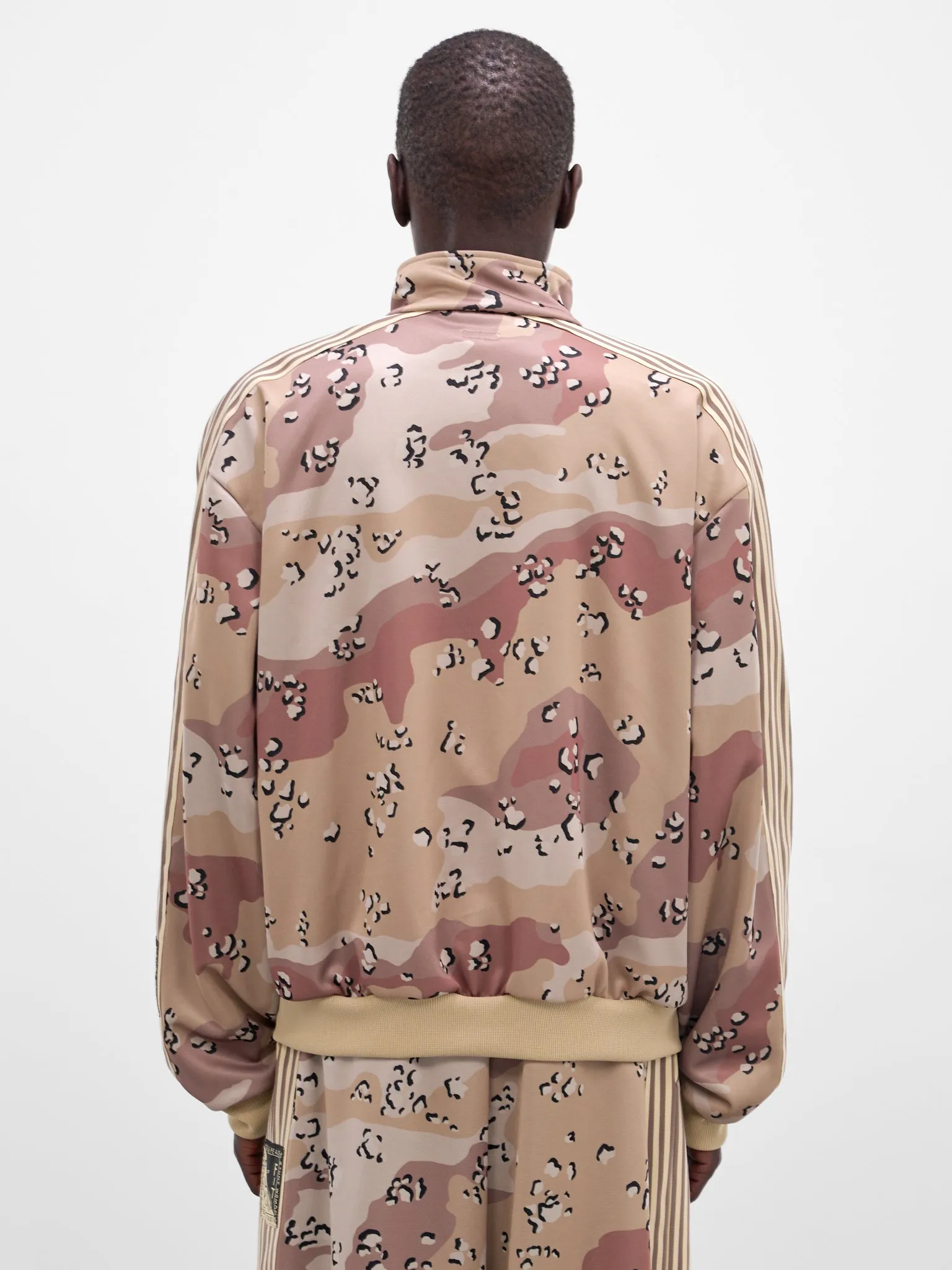 Beige Camo Jersey Track Jacket (K2510LC134-BEIGE) sold by lorenzo product image thumbnail 3