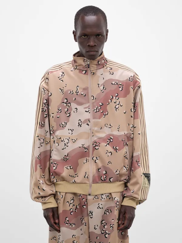 Beige Camo Jersey Track Jacket (K2510LC134-BEIGE) made by Kapital