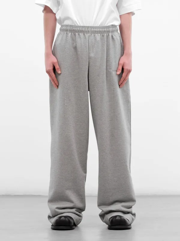 Gray Melange Molleton Baggy Sweatpants (ME76SP208G-GREY-MELANGE) sold by lorenzo