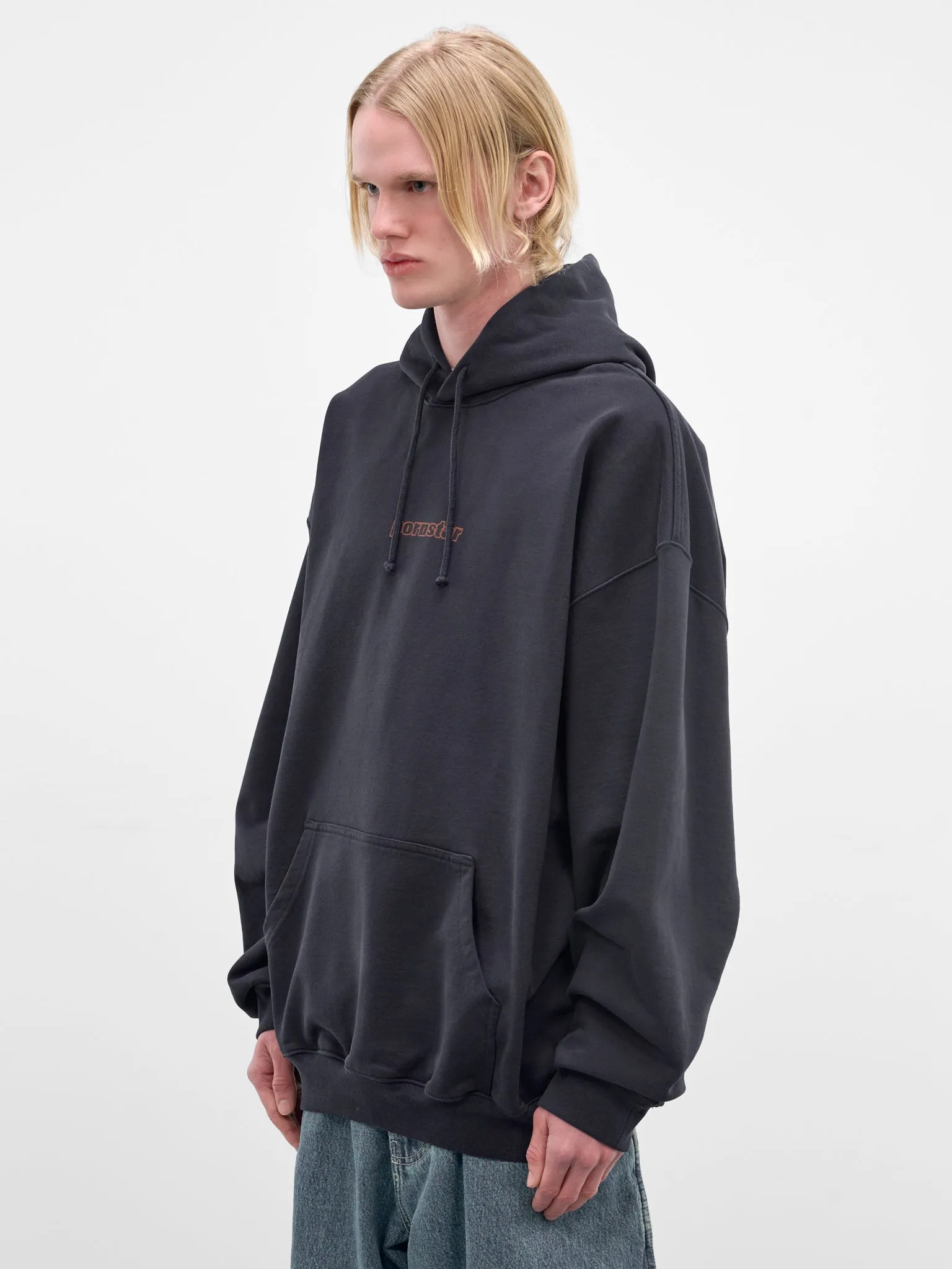 Navy Oversized Molleton Pornstar Hoodie (ME76HD213N-NAVY) sold by lorenzo product image thumbnail 2