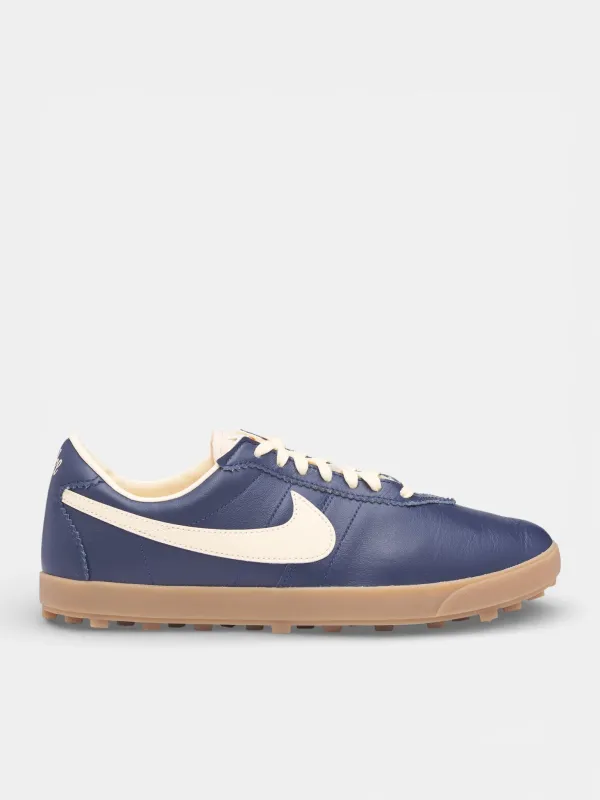 Blue Leather Astro Grabber Sneakers (II1259-400-BLUE) made by Nike