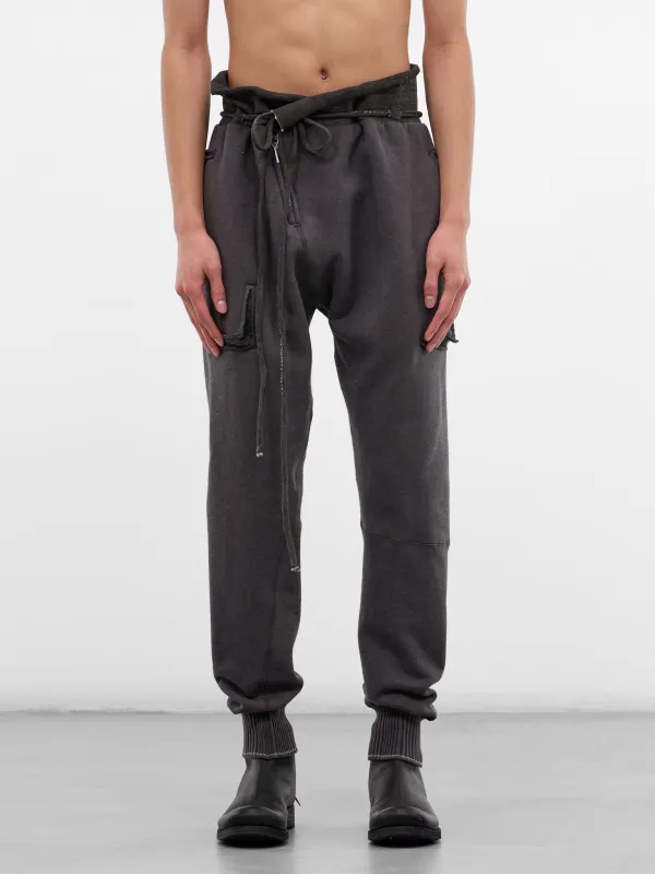 Gray Cashmere Deconstructed Sweatpants (5170-DARK-GREY) sold by lorenzo