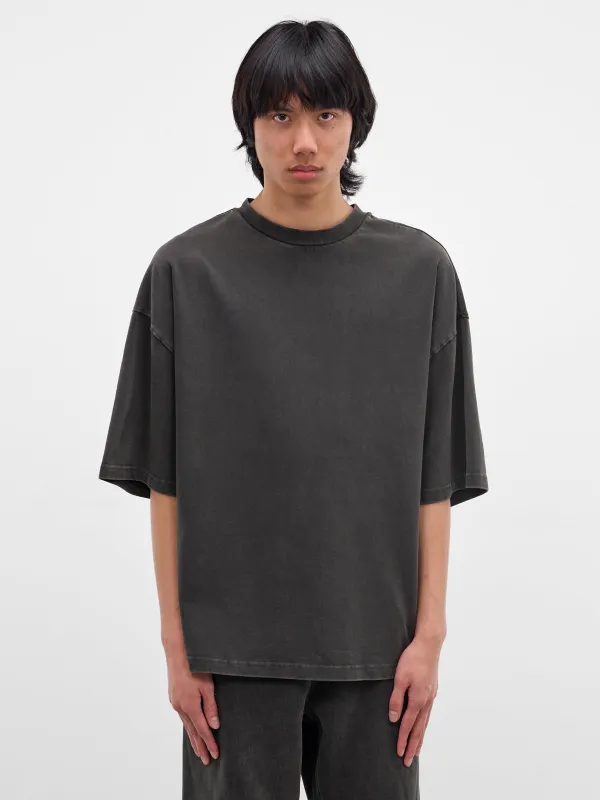Washed Heavy Cotton Boxy Tee (TT01012-WASHED-BLACK) sold by lorenzo