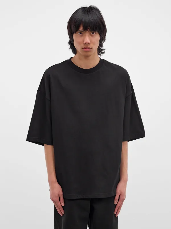 Black Heavy Cotton Boxy Tee (TT01012-BLACK) sold by lorenzo