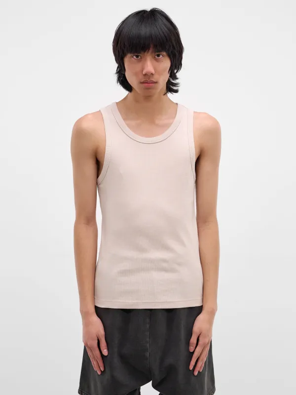 Off-White Rib-Knit Cotton Tank Top (TA01111-OFF-WHITE) sold by lorenzo